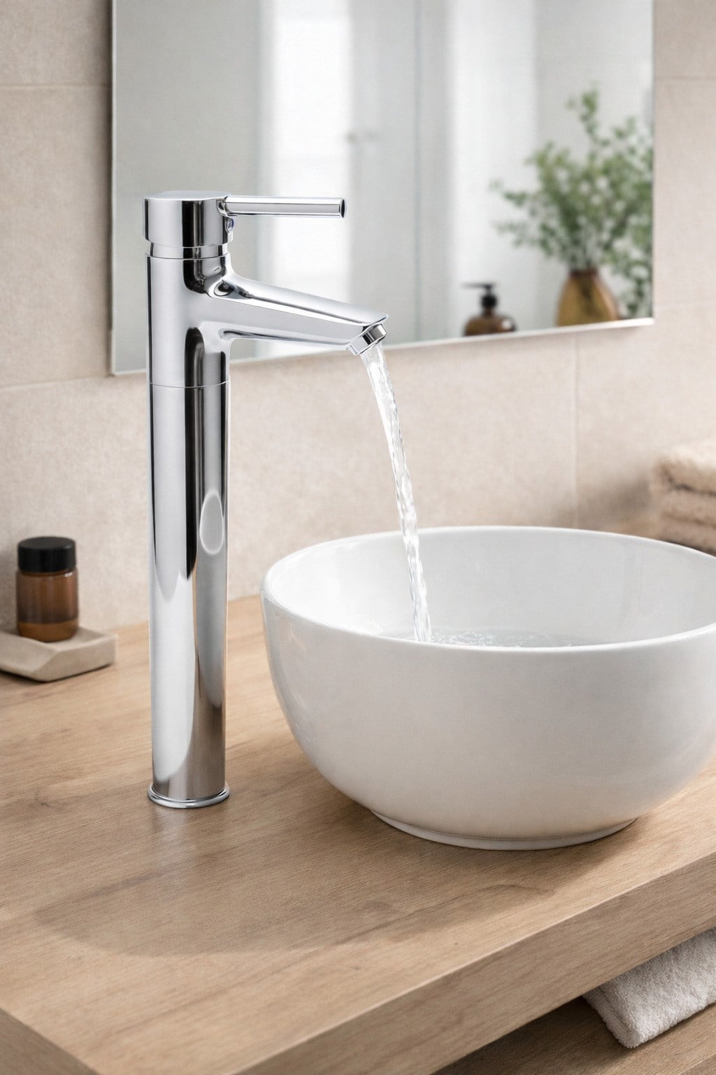 Nuss Lilyum Plus Yüksek Lavabo Bataryası krom-N-9211