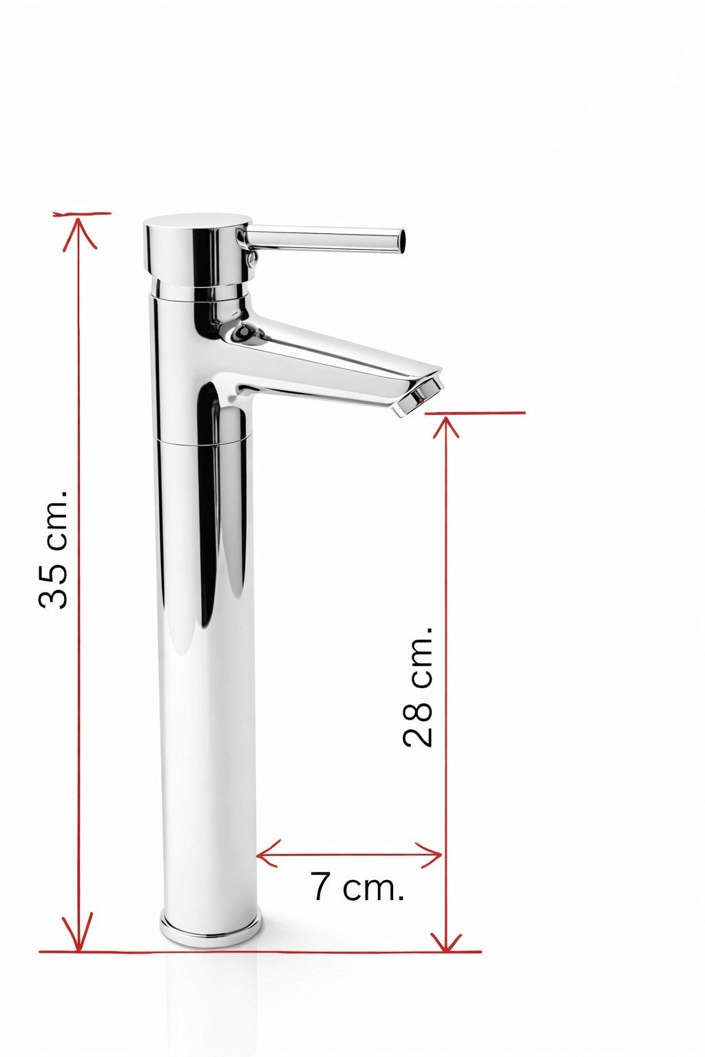 Nuss Lilyum Plus Yüksek Lavabo Bataryası krom-N-9211