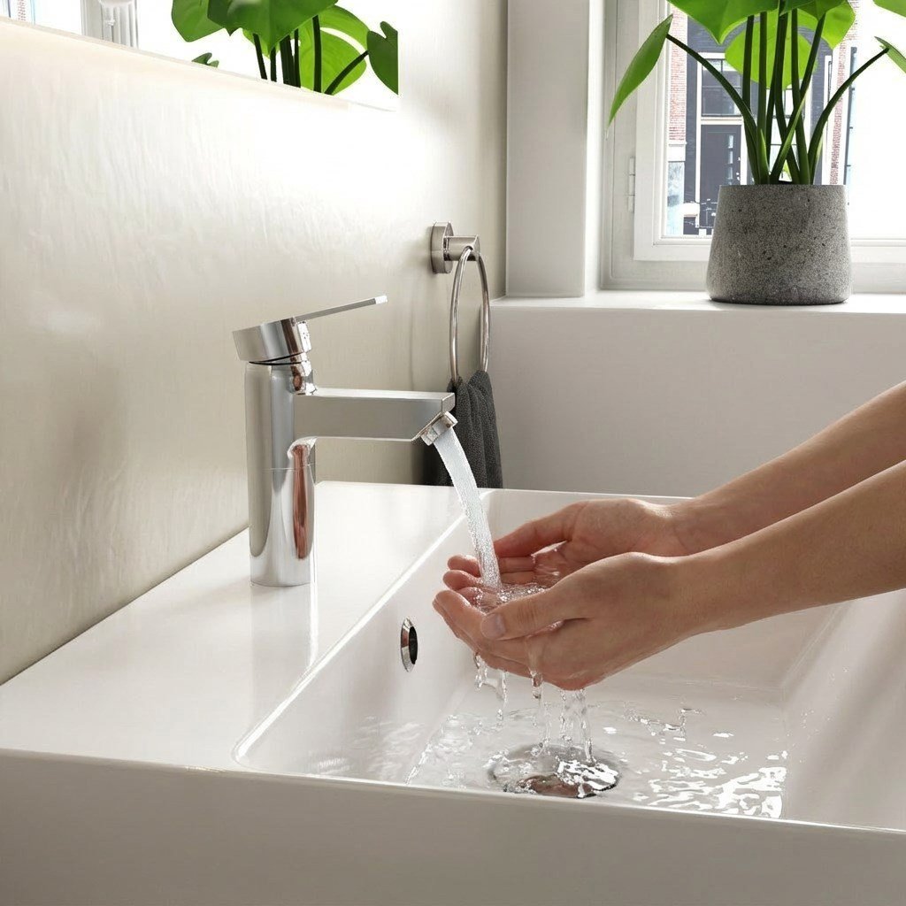 Nuss Safir Lavabo Bataryası- Krom-N-9601
