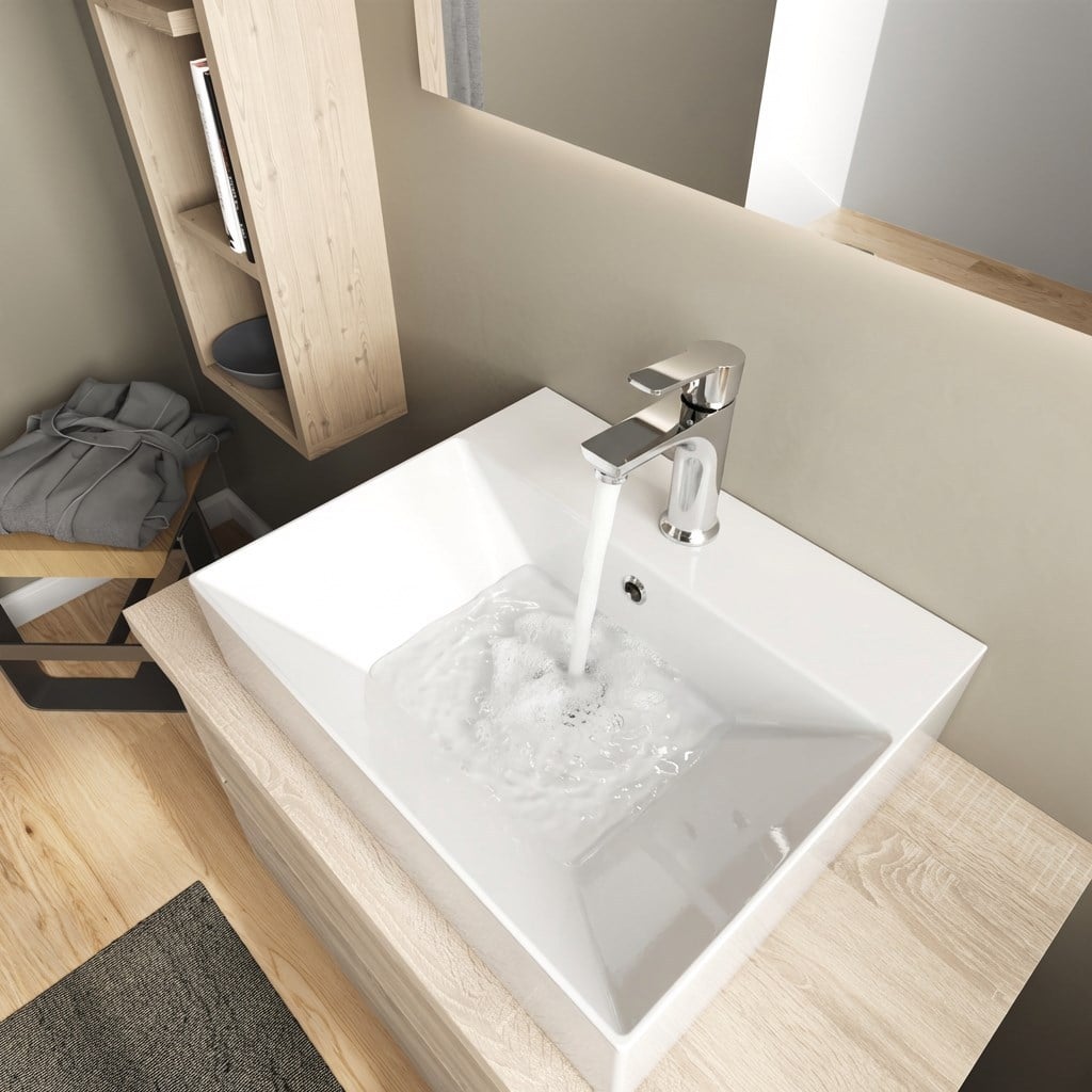 Nuss Velis Lavabo Bataryası Parlak Krom Tek Kollu Banyo Armatürü,N-8501