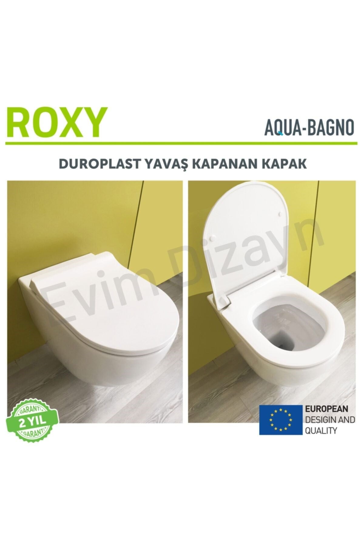 Roxy Yavaş Kapanan Klozet Kapağı – DP – Beyaz | 90.99.50.12