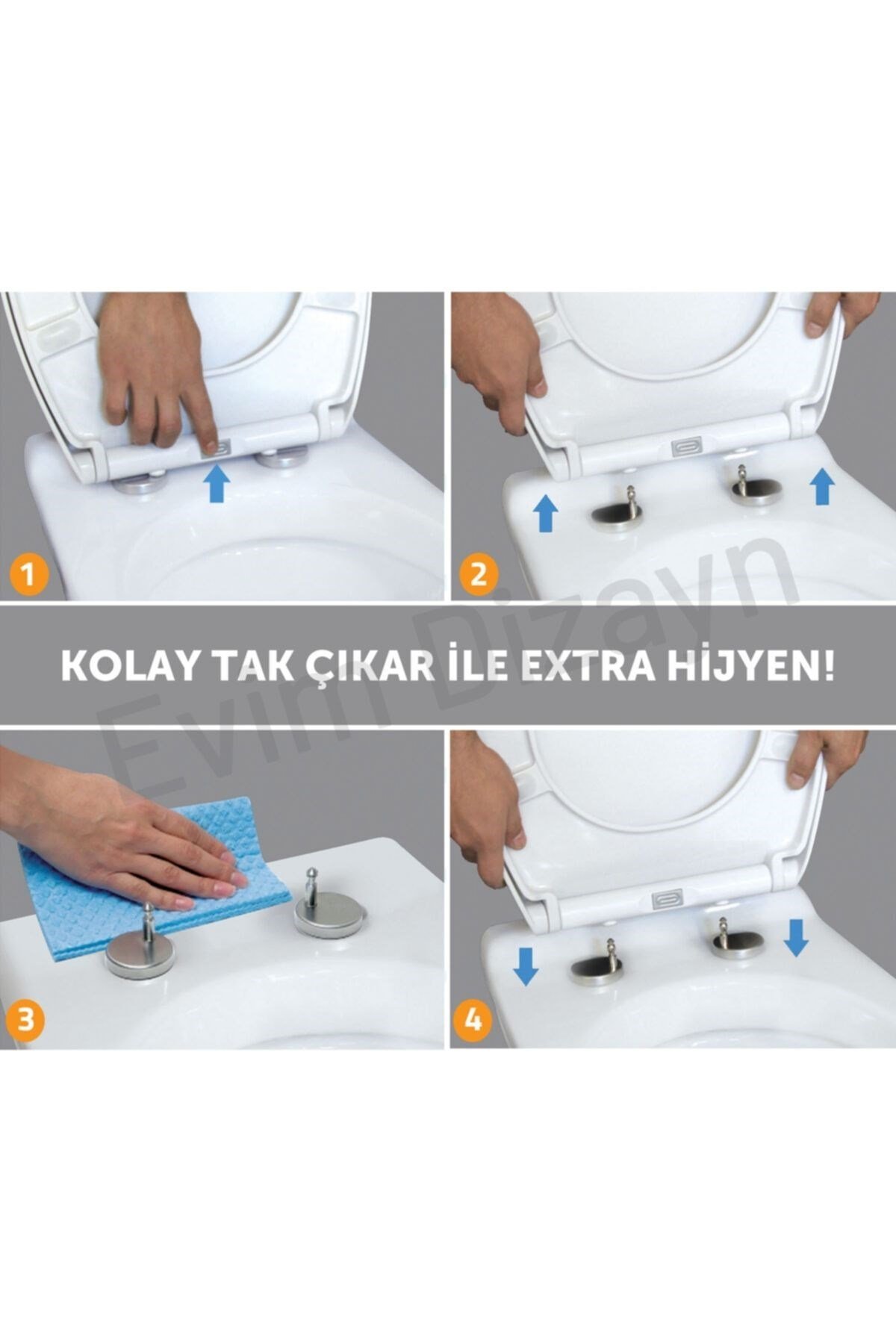 Roxy Yavaş Kapanan Klozet Kapağı – DP – Beyaz | 90.99.50.12