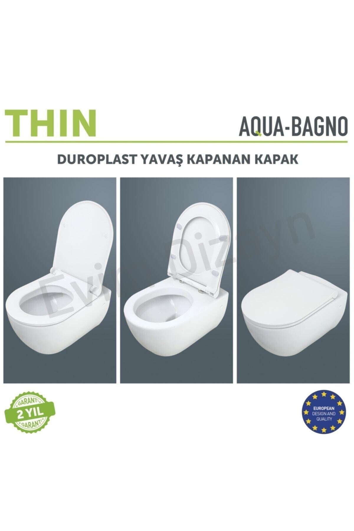 Thin Beyaz Yavaş Kapanan Klozet Kapağı – Duroplast - Yavaş Kapanan | 90.99.50.23