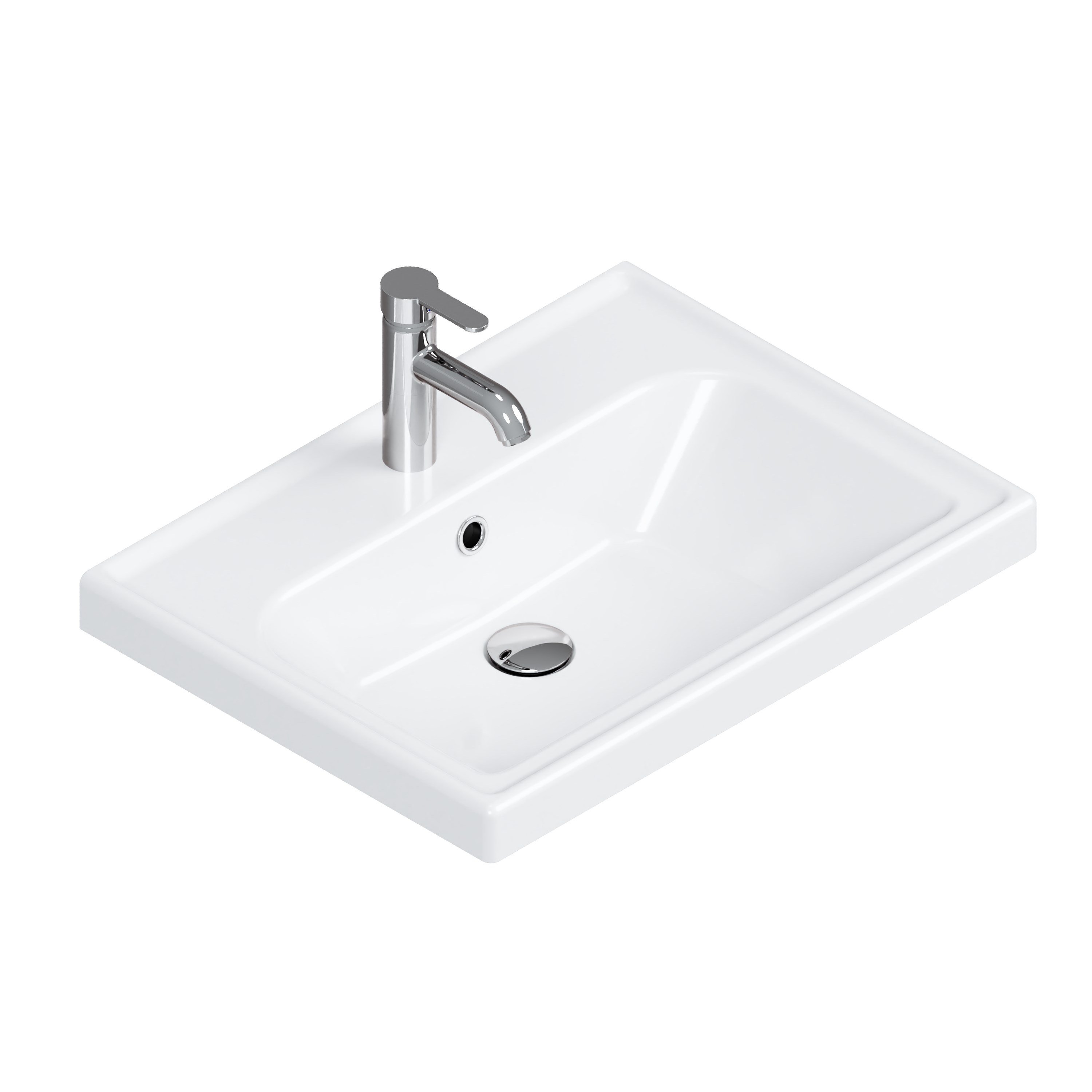 Turkuaz Frame Lavabo 60 x 45  cm.beyaz | VB015H82U00