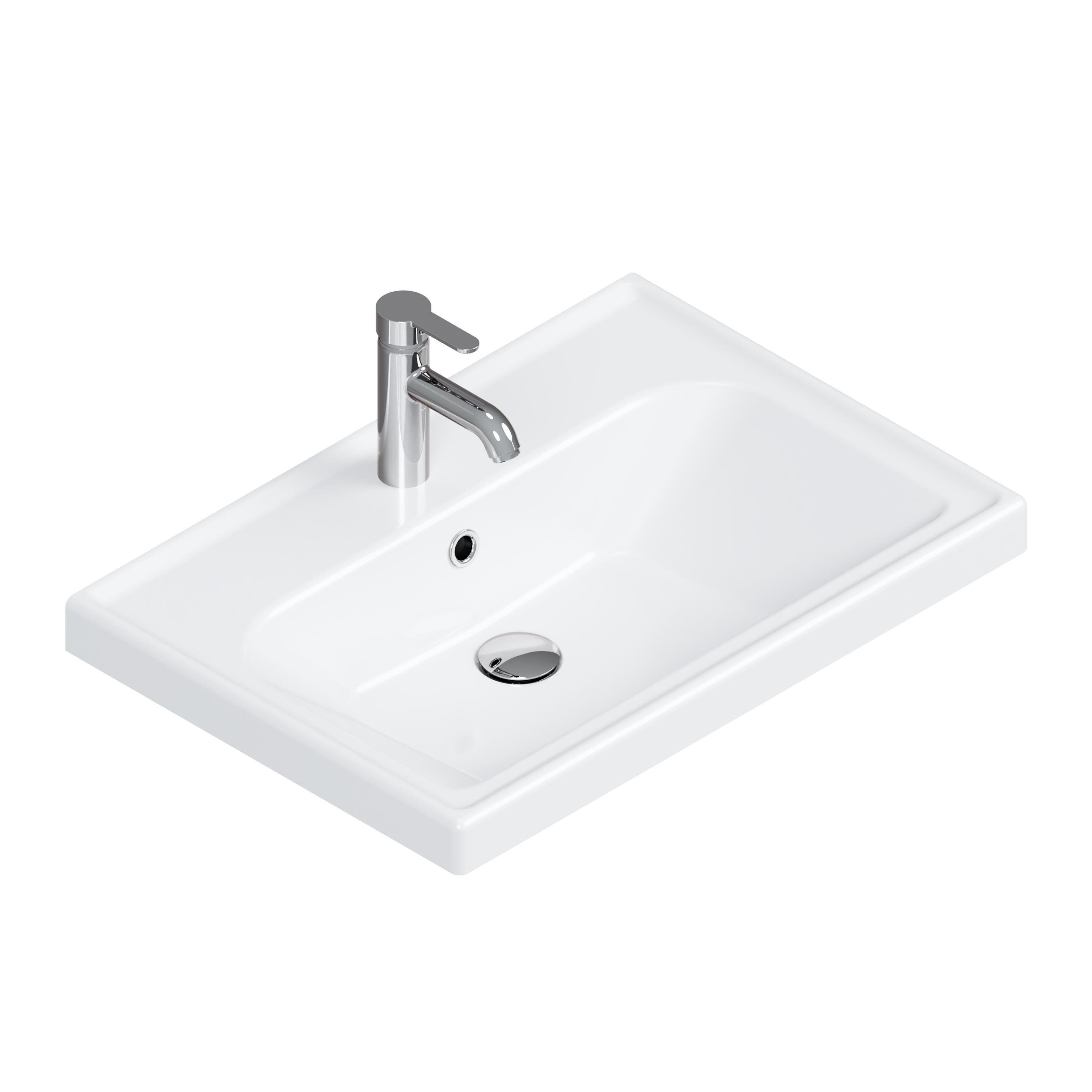 Turkuaz Frame Lavabo 65x45 cm Beyaz | VB015J32U00