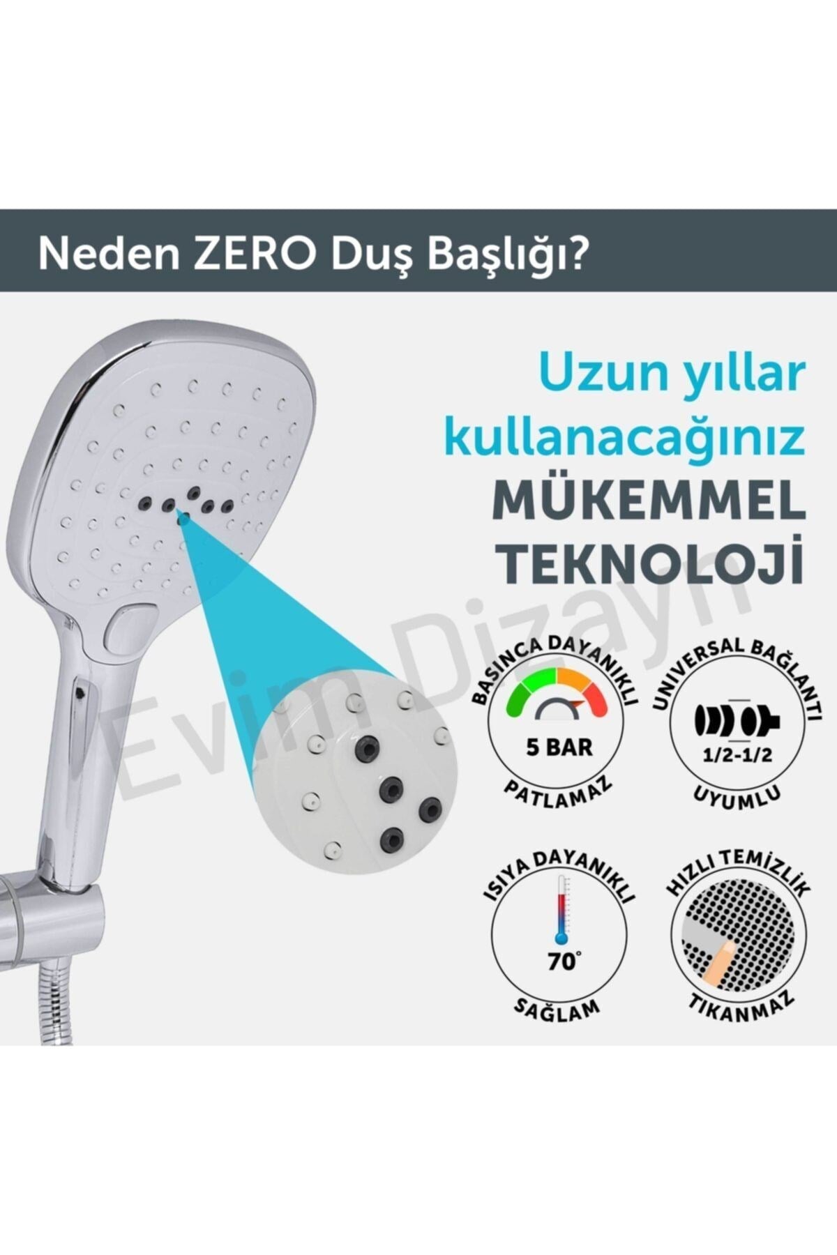 Zero El Duşu - Duş Başlığı - 3 Fonksiyonlu | 90.25.25.03