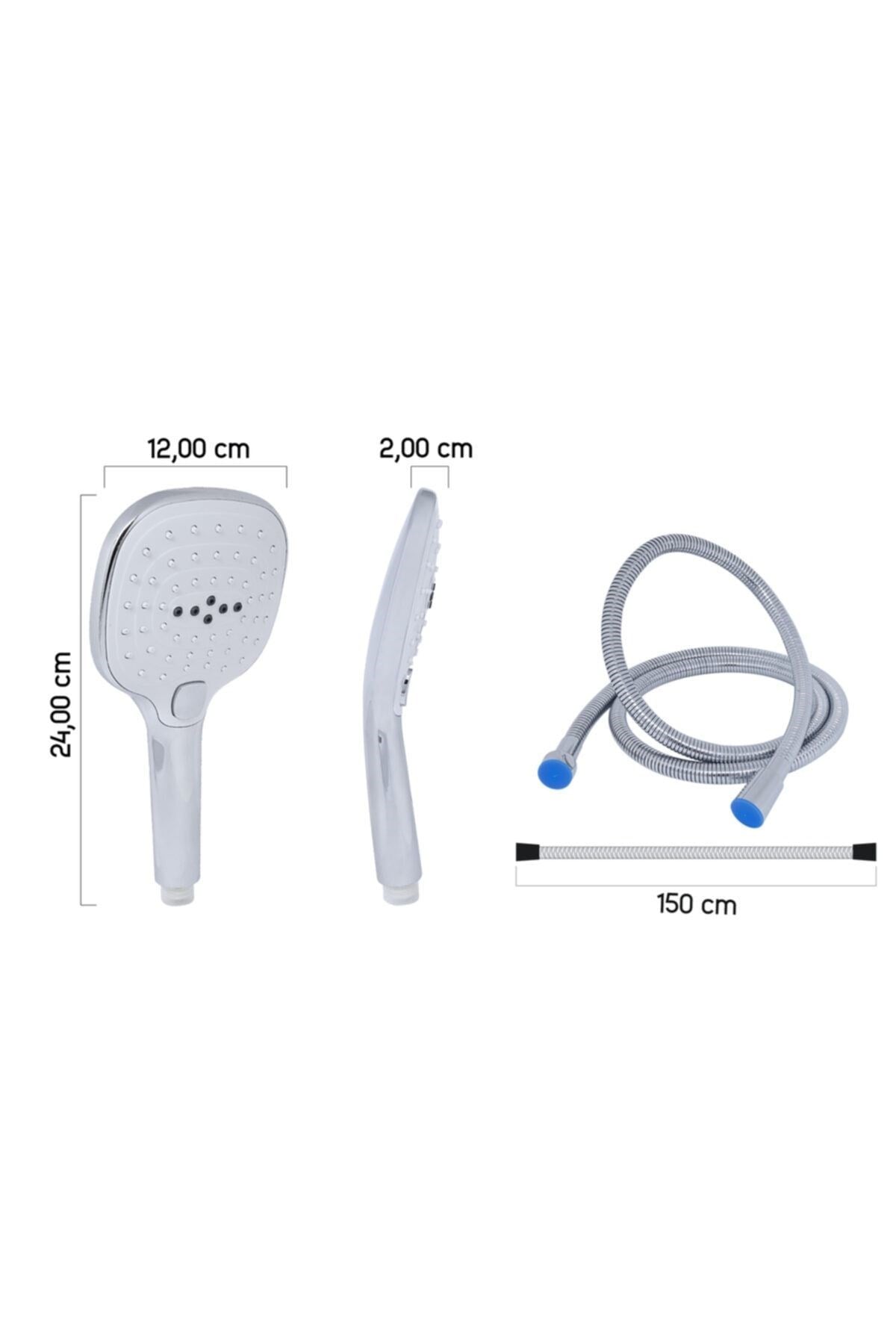 Zero El Duşu - Duş Spirali Hortumu Set - 2 Parça | 90.25.26.03