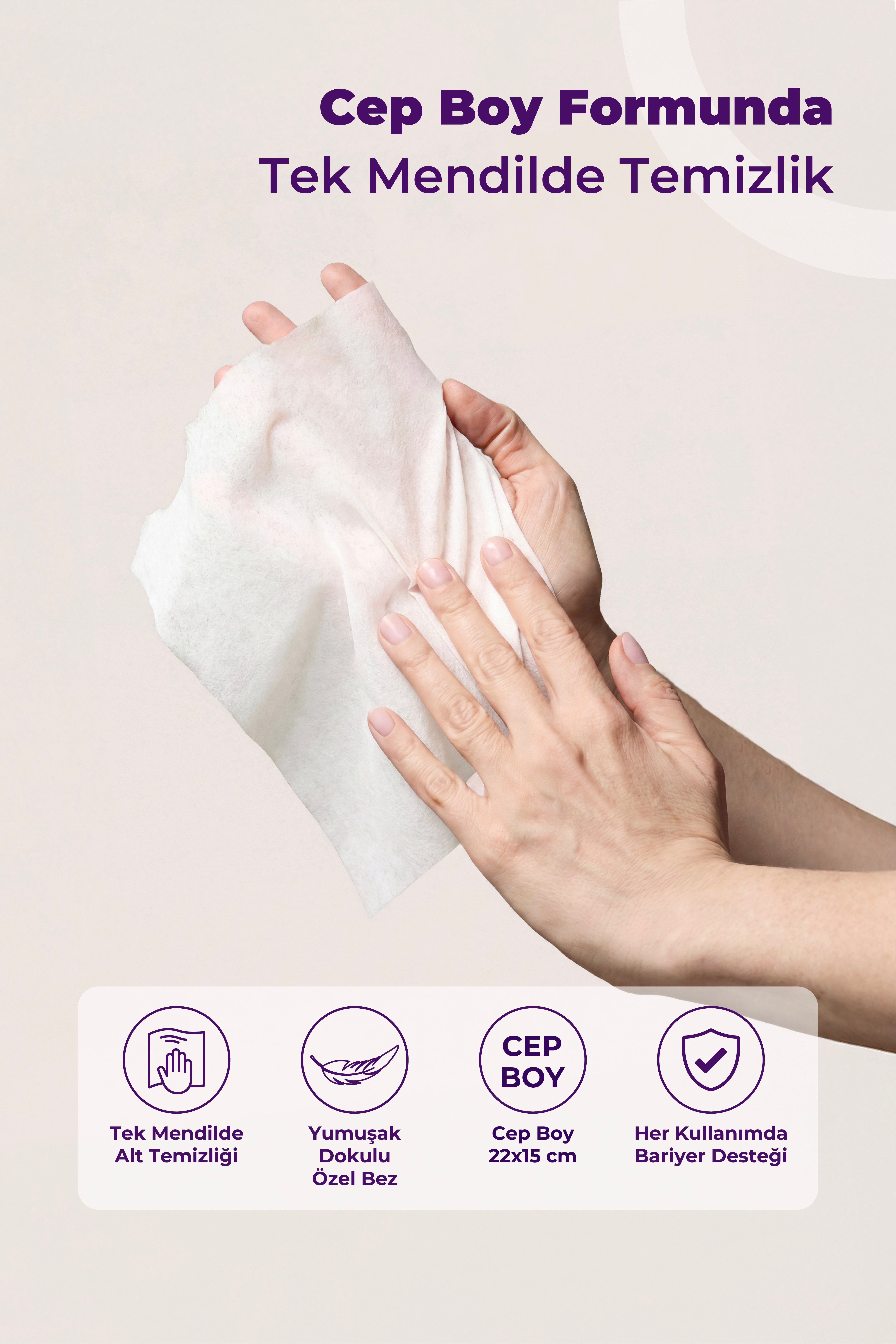 Med-Cover Baby Pişik Önleyici Bakım Mendili - Cep Boy 12'li x 12 Avantaj Paketi