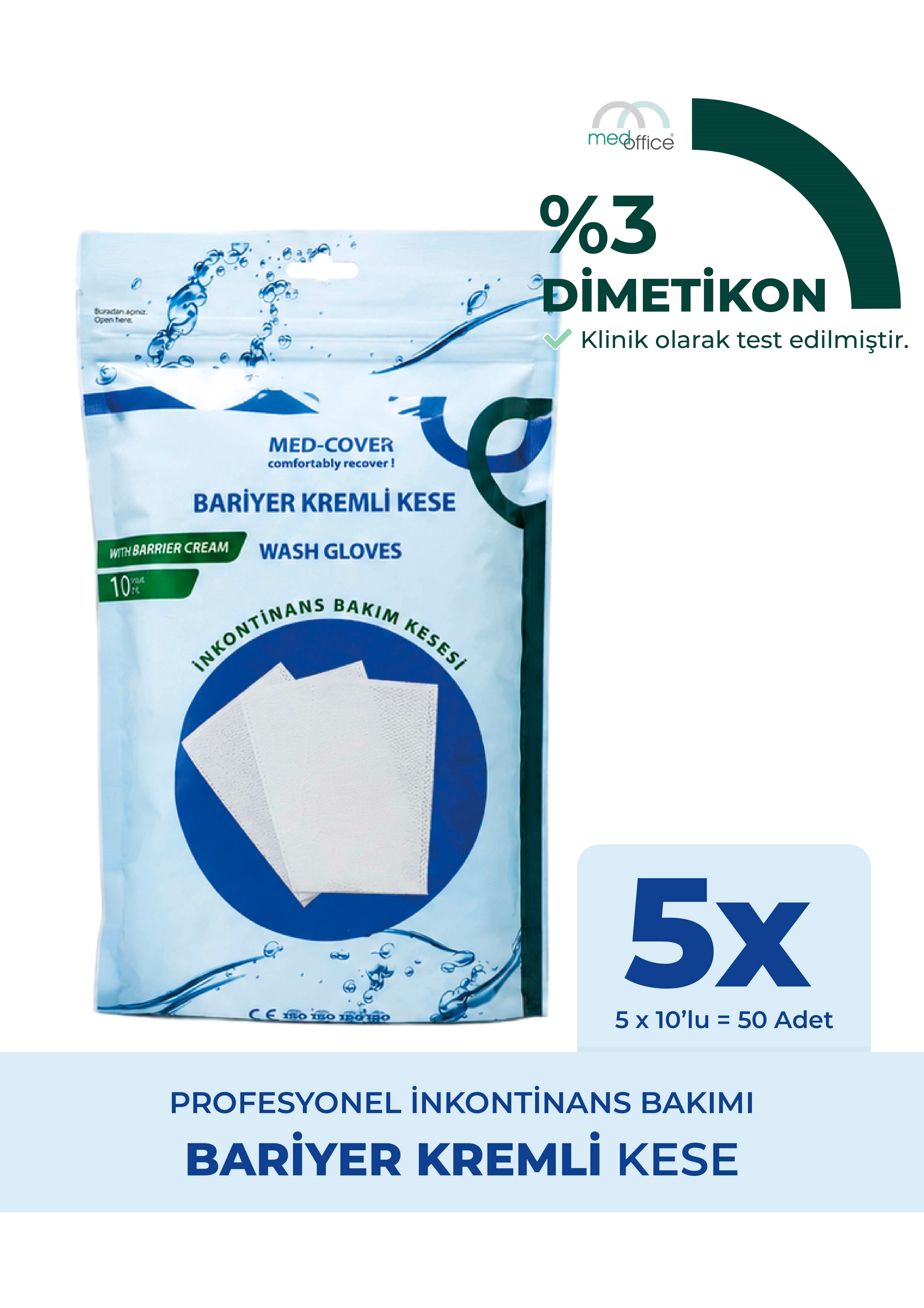 Med-Cover Bariyer Kremli Kese 10'lu x 5 adet