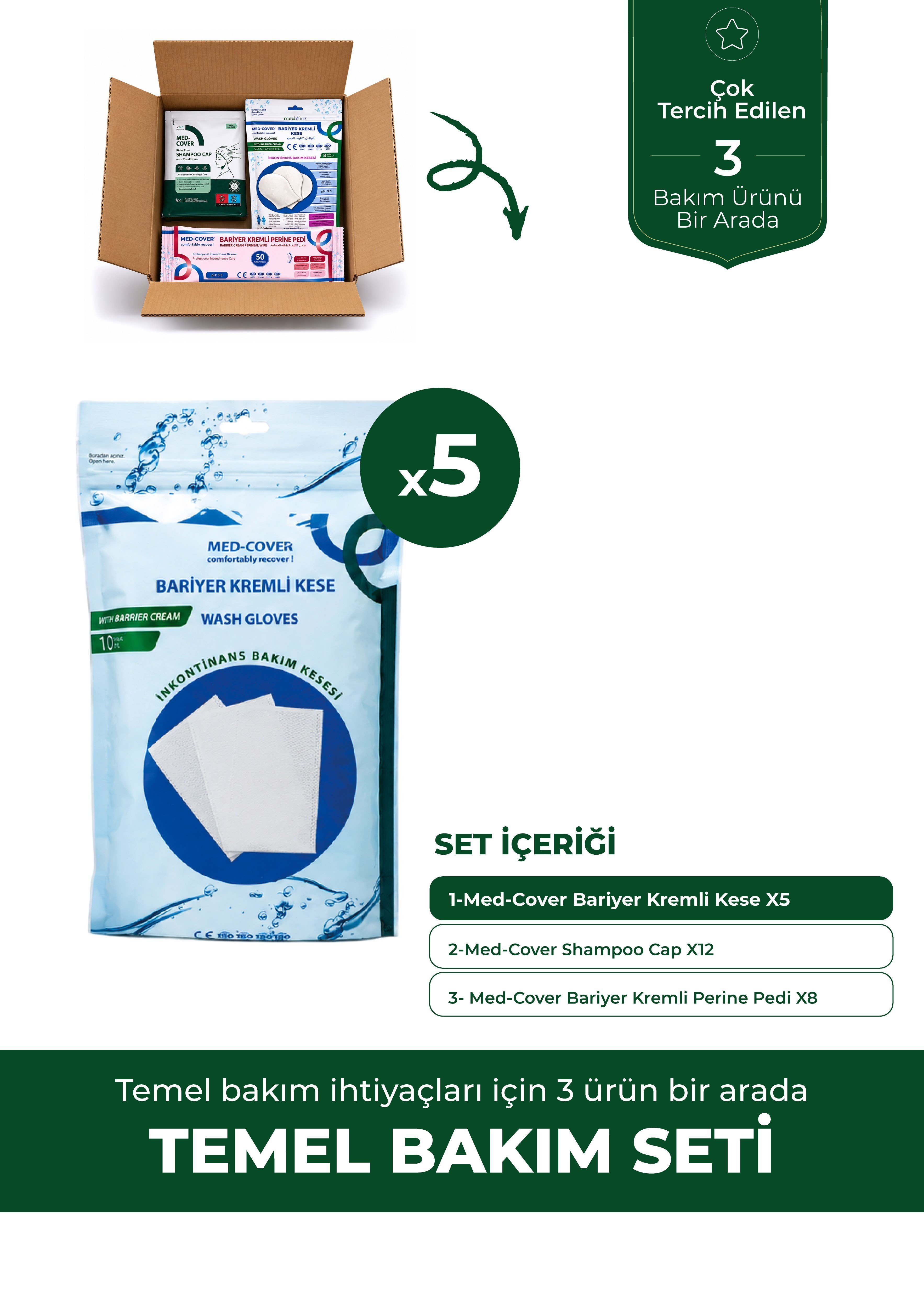 MED-COVER Temel Bakım Seti
