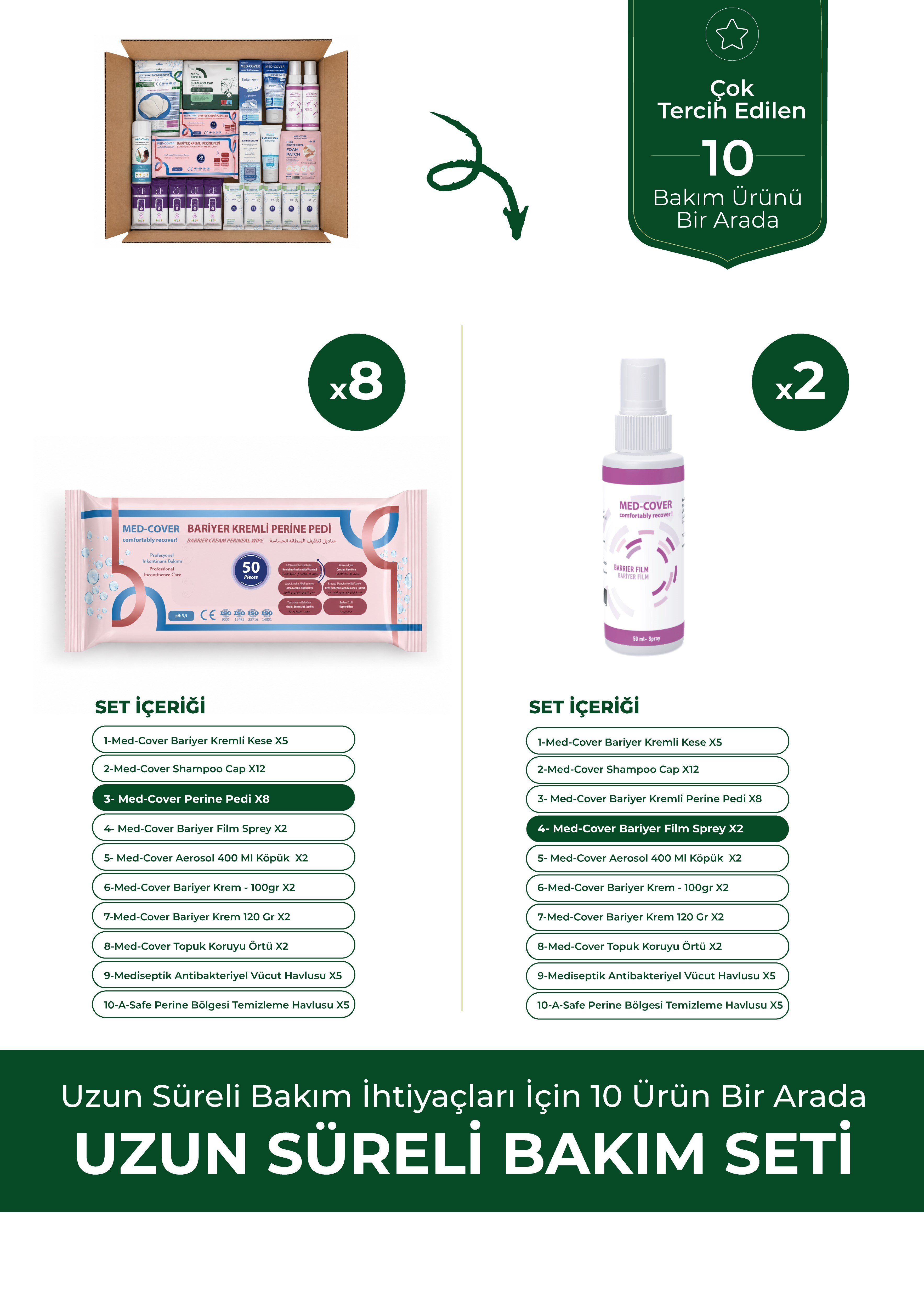 MED-COVER Uzun Süreli Bakım Seti