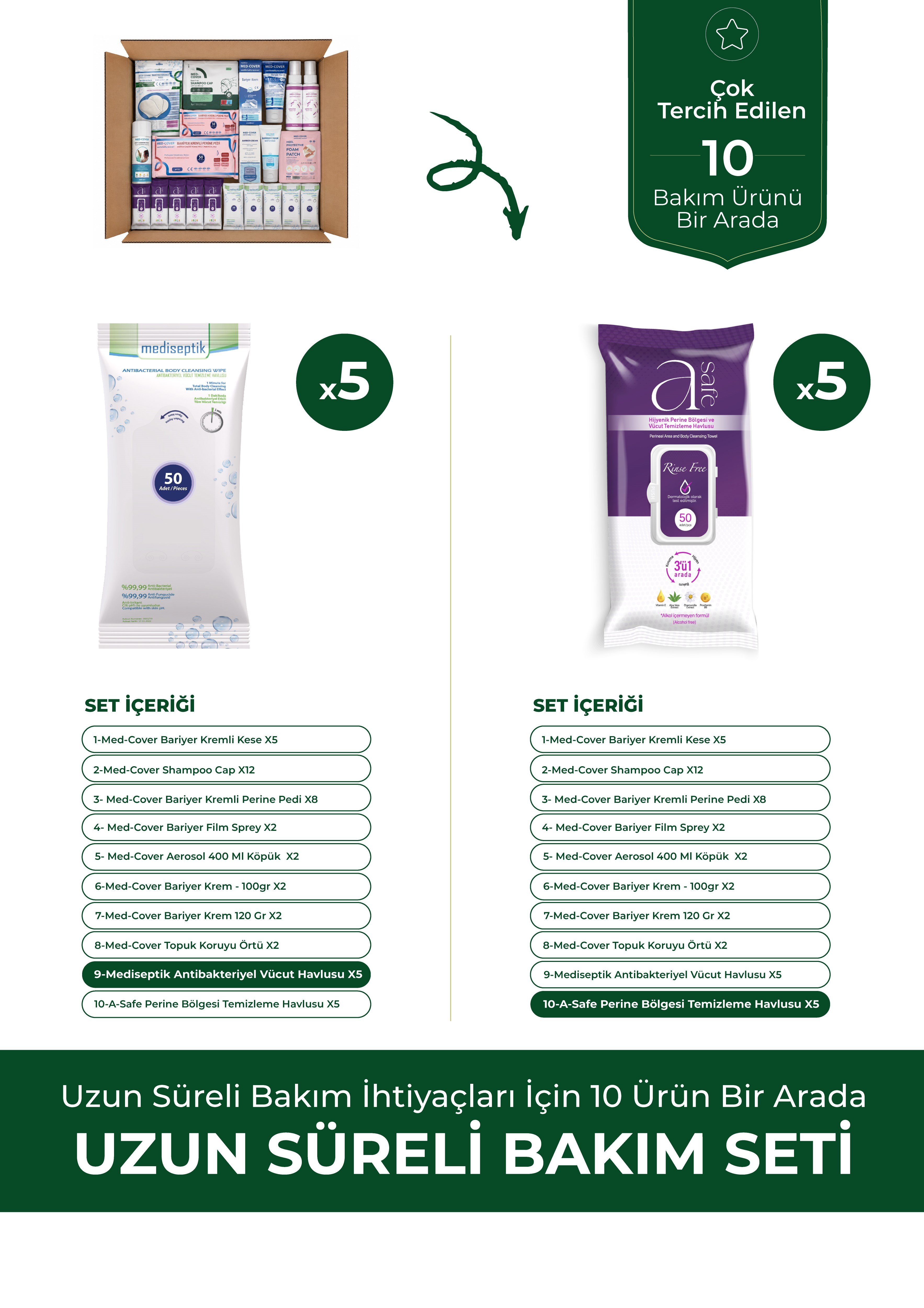 MED-COVER Uzun Süreli Bakım Seti