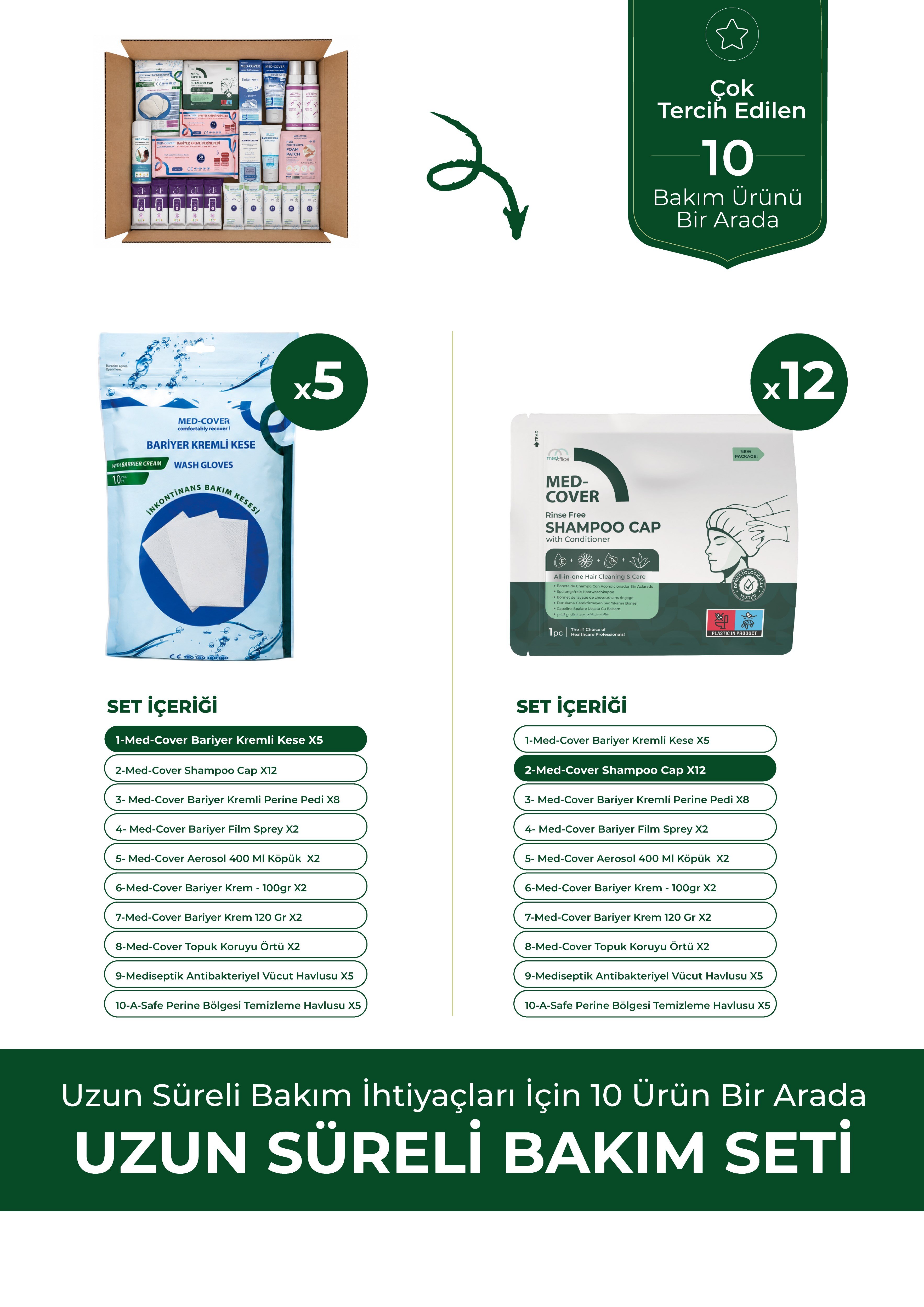 MED-COVER Uzun Süreli Bakım Seti