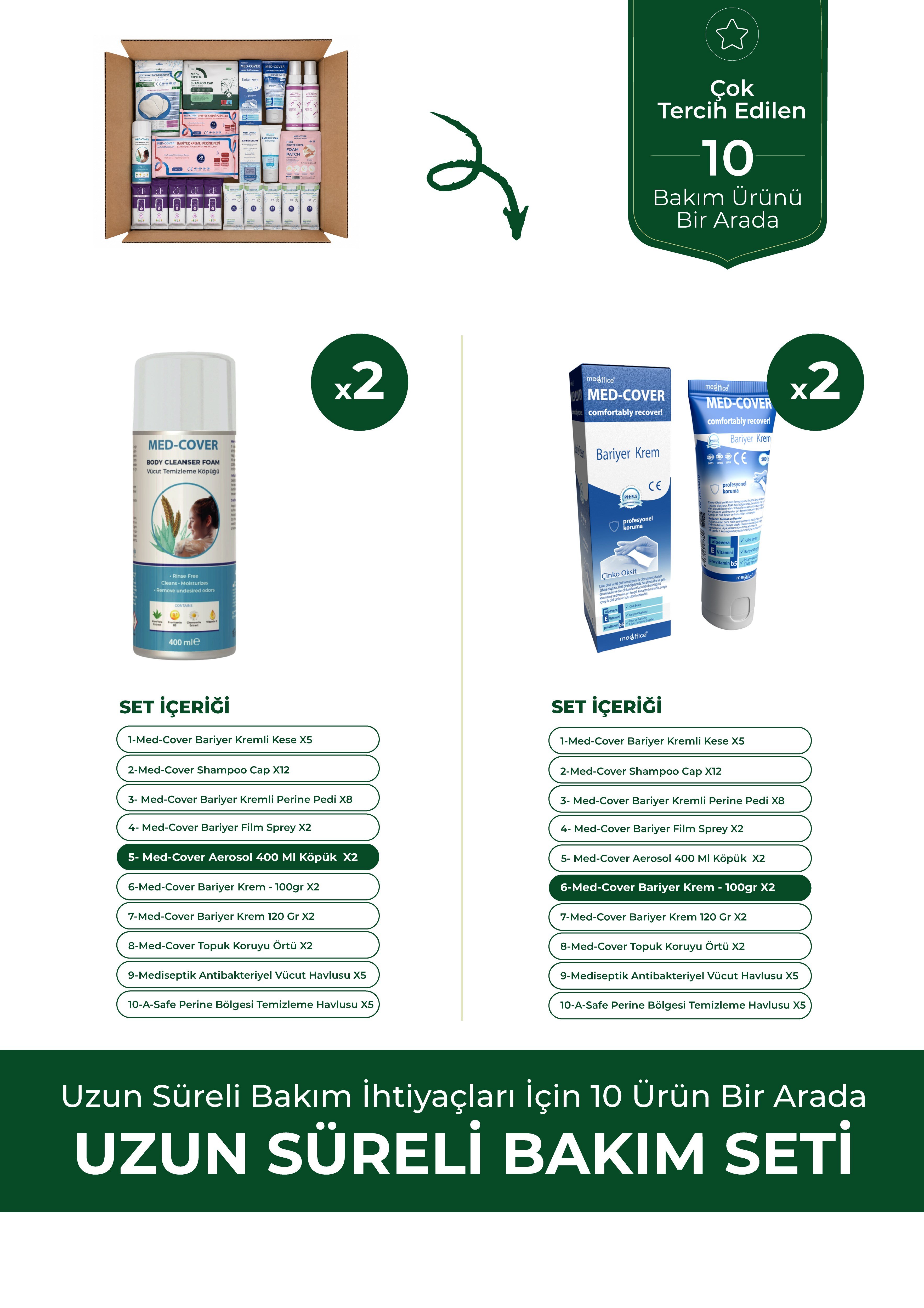 MED-COVER Uzun Süreli Bakım Seti