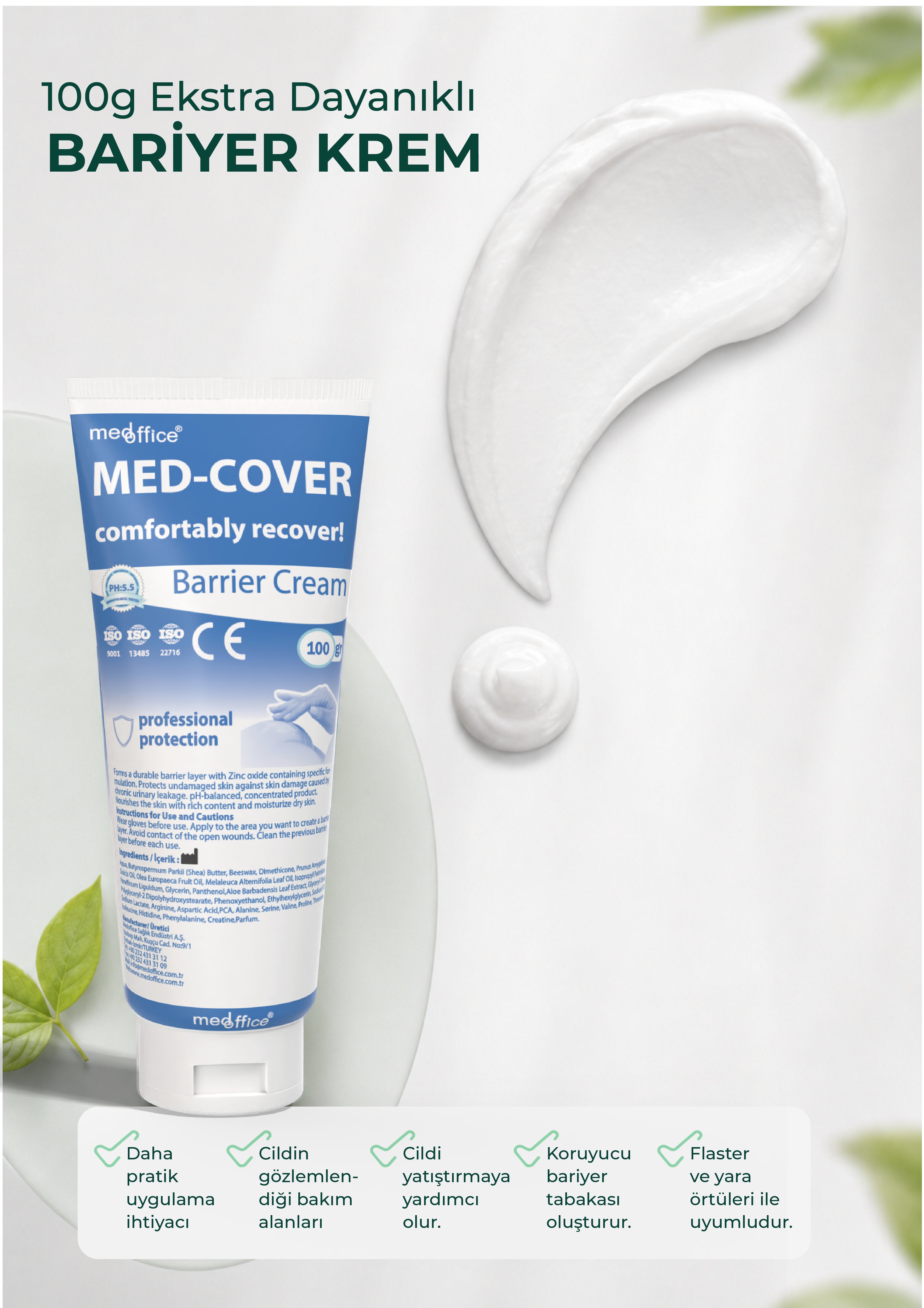 MedCover Bariyer Krem 100 gr x 5 adet