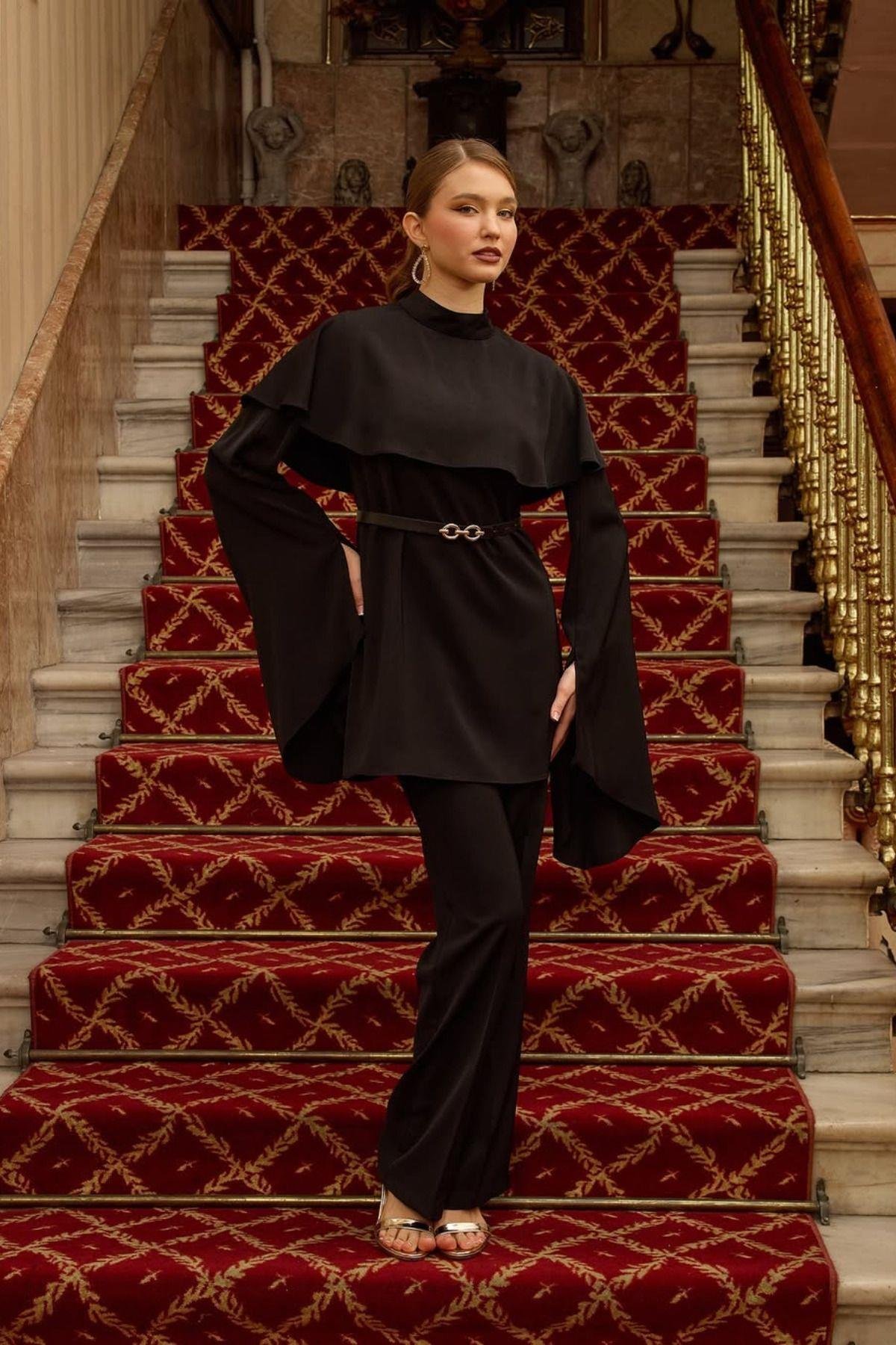 Şık ve Modern Tesettür Takım - Özel Tasarım İkili Takım Büyük Beden