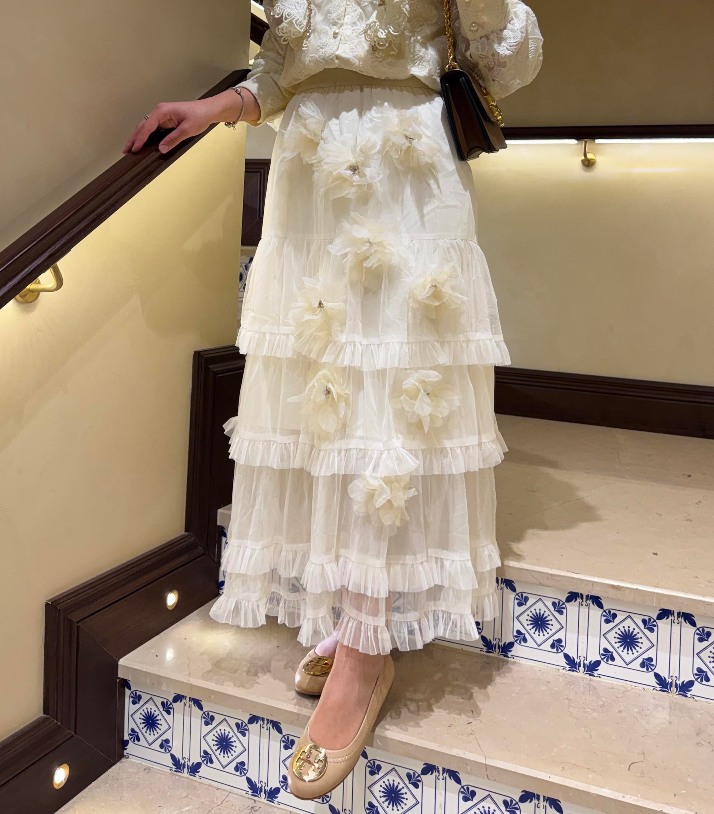 blossom tulle etek