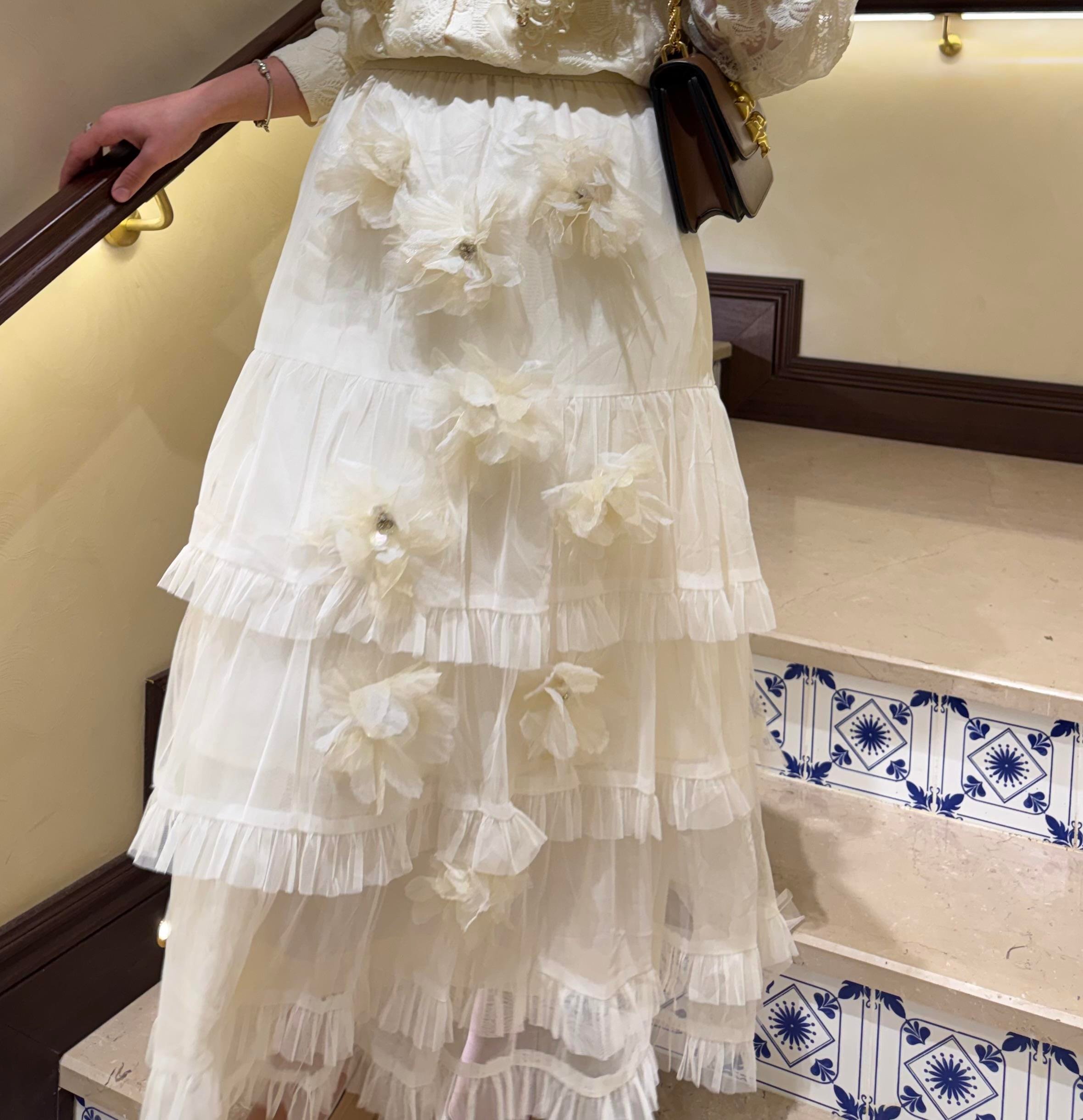 blossom tulle etek