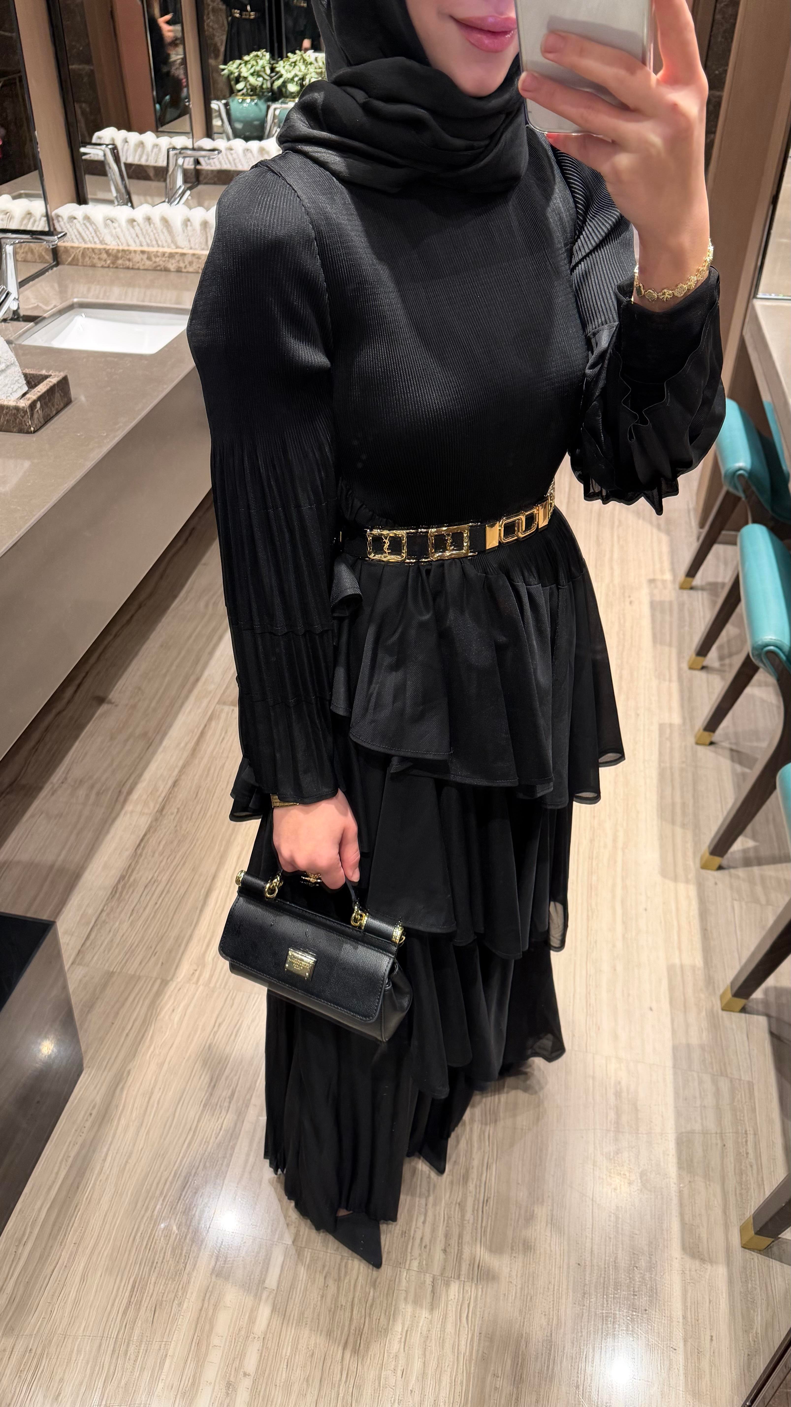 Noir Aura Elbise I Siyah