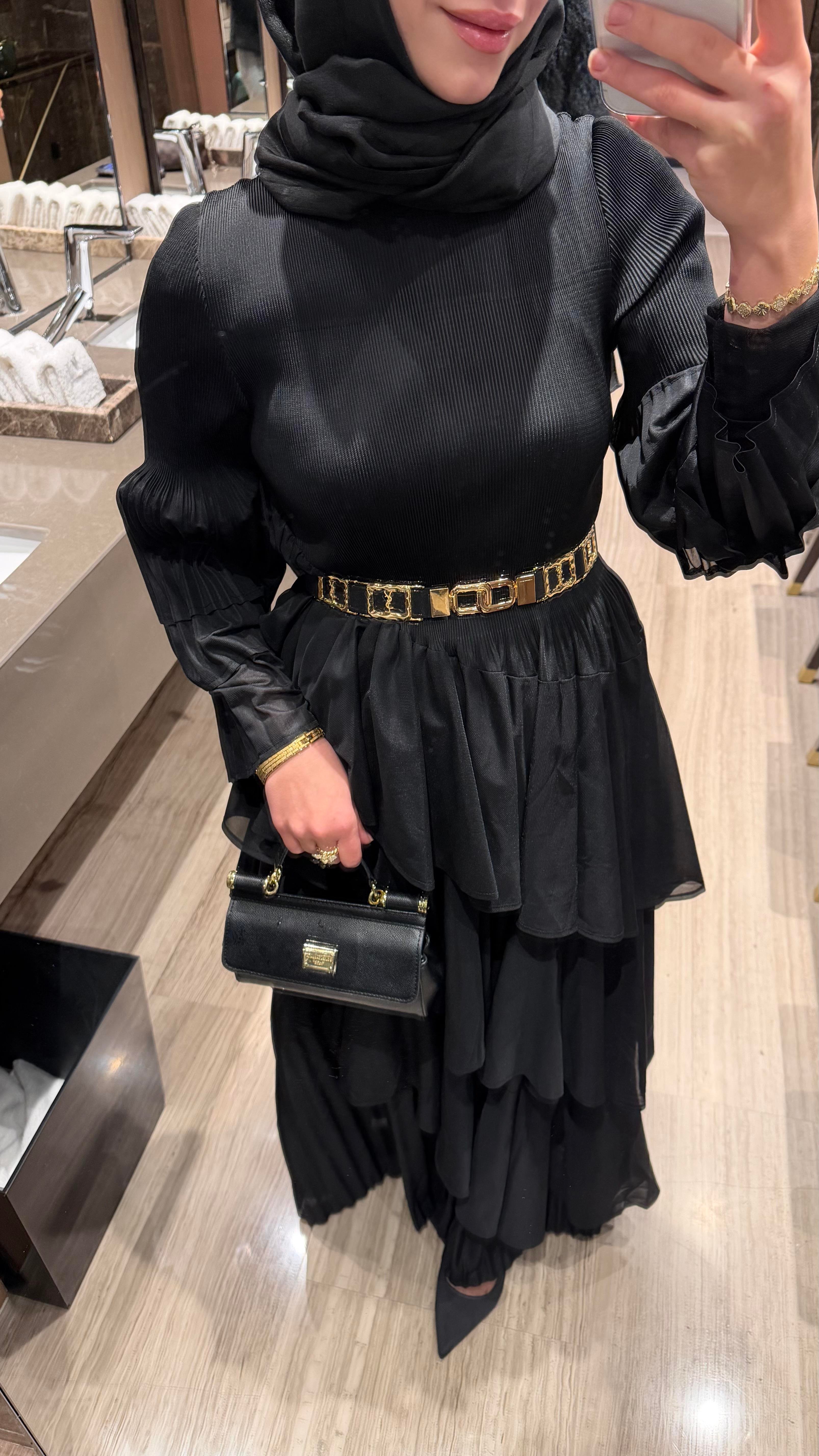 Noir Aura Elbise I Siyah