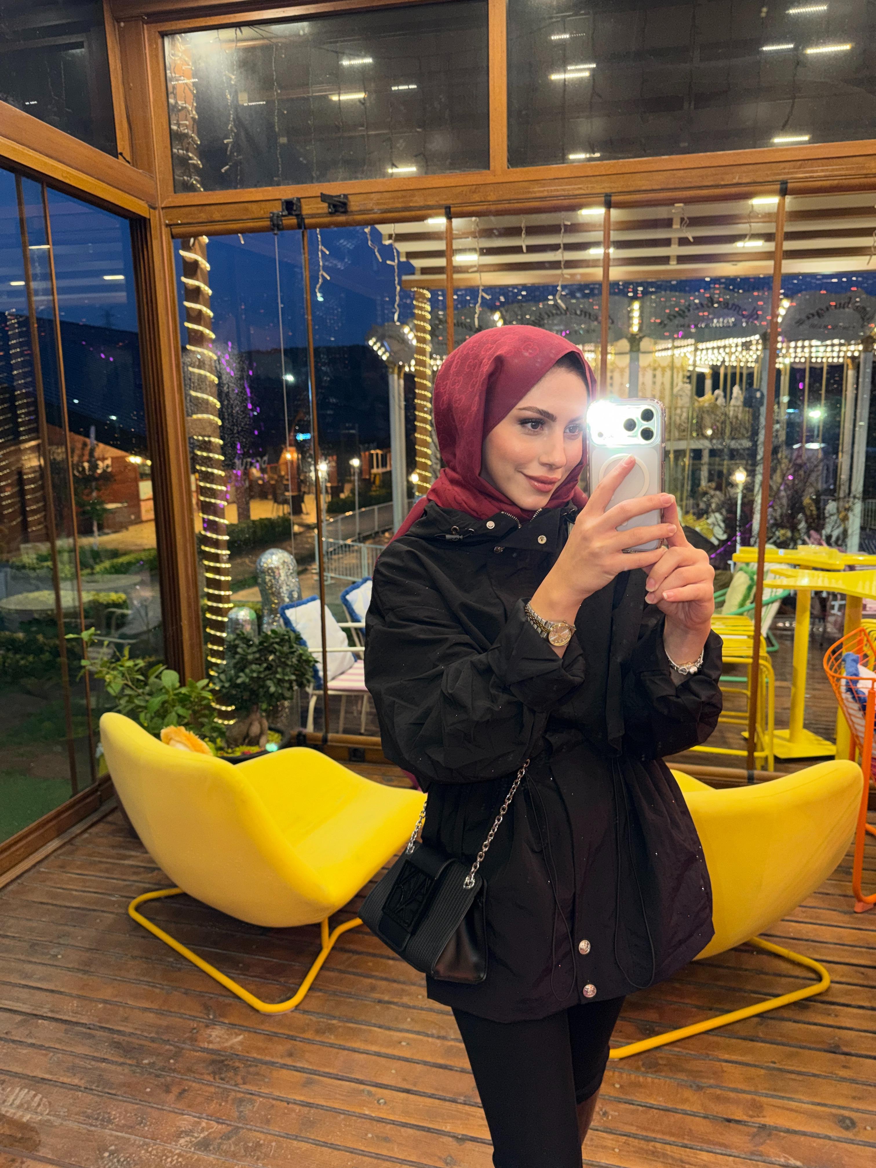 shine parka ithal siyah