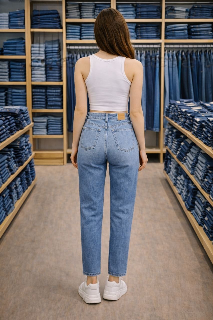 Lina Açık Mavi Yüksek Bel Jean