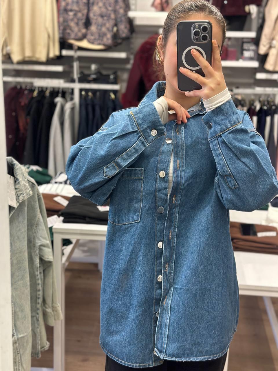 Oversize Kot Gömlek Ceket