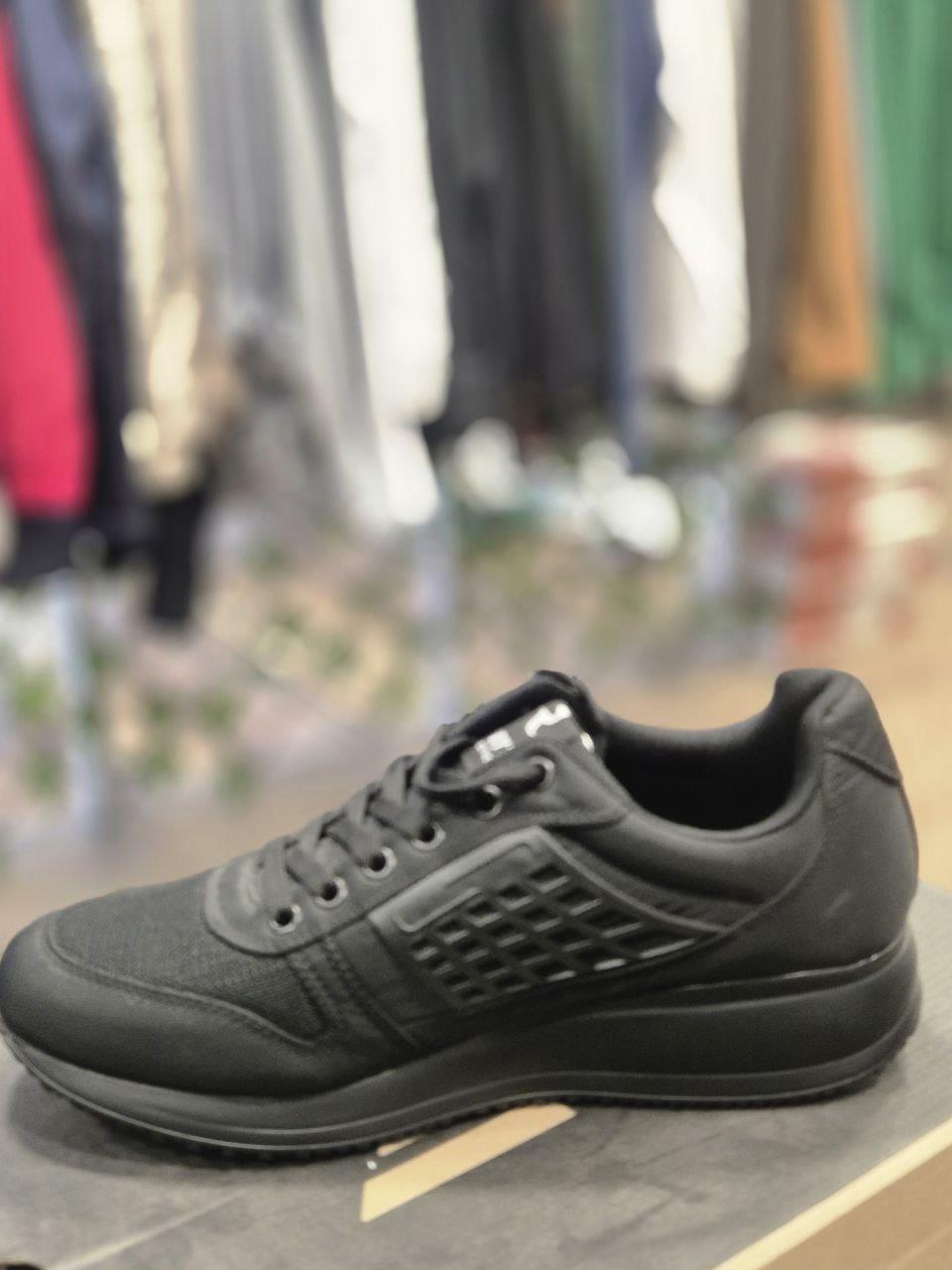 Siyah File Detaylı Sneaker