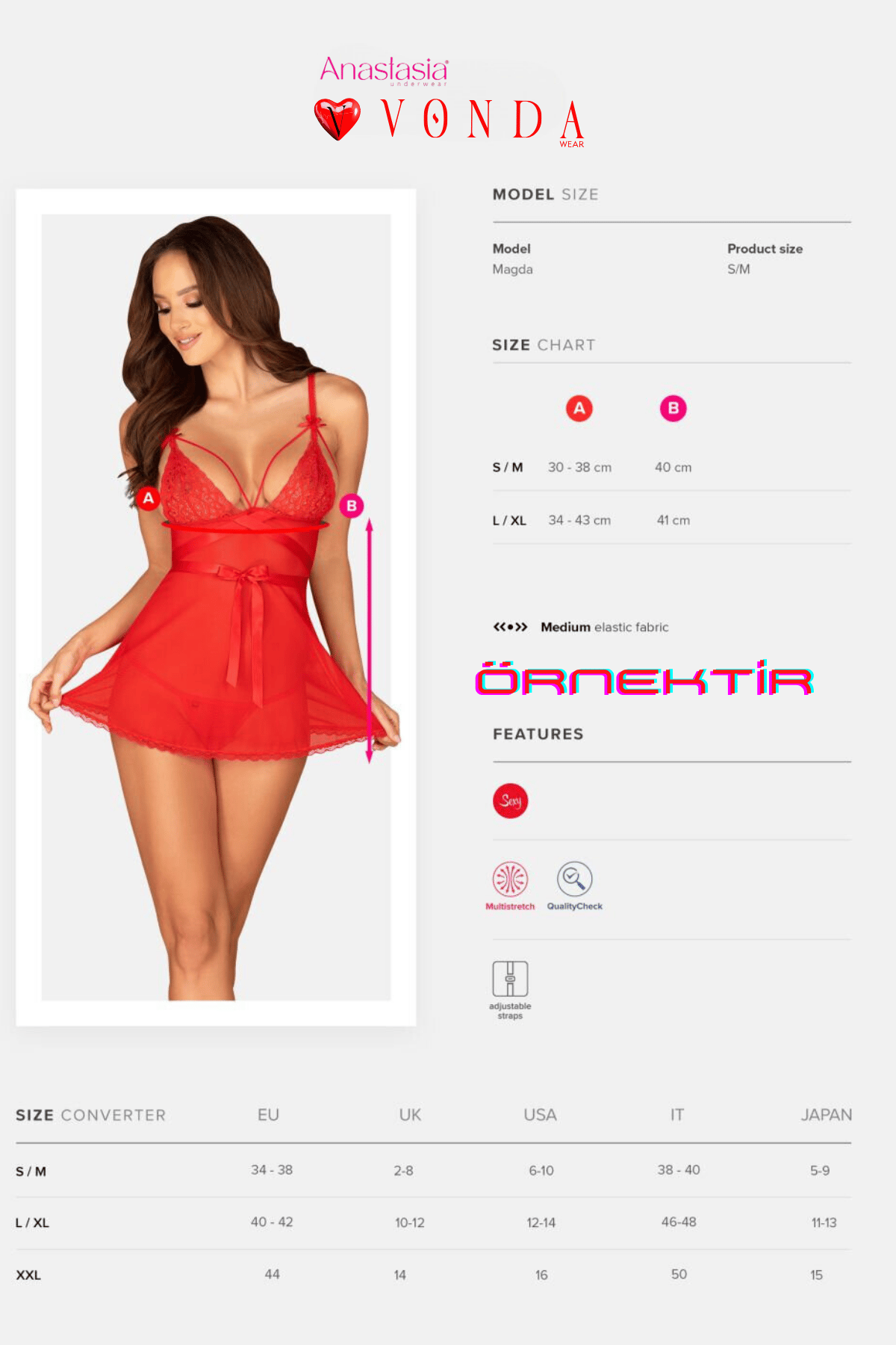 Aria's Closet Beyaz Kenarları Dantel İşlemeli Hemşire Kostümü