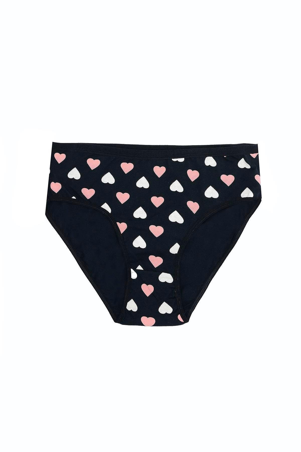 Aria's Closet Büyük Beden Pamuklu Likralı Karışık Renkli 3'lü Külot