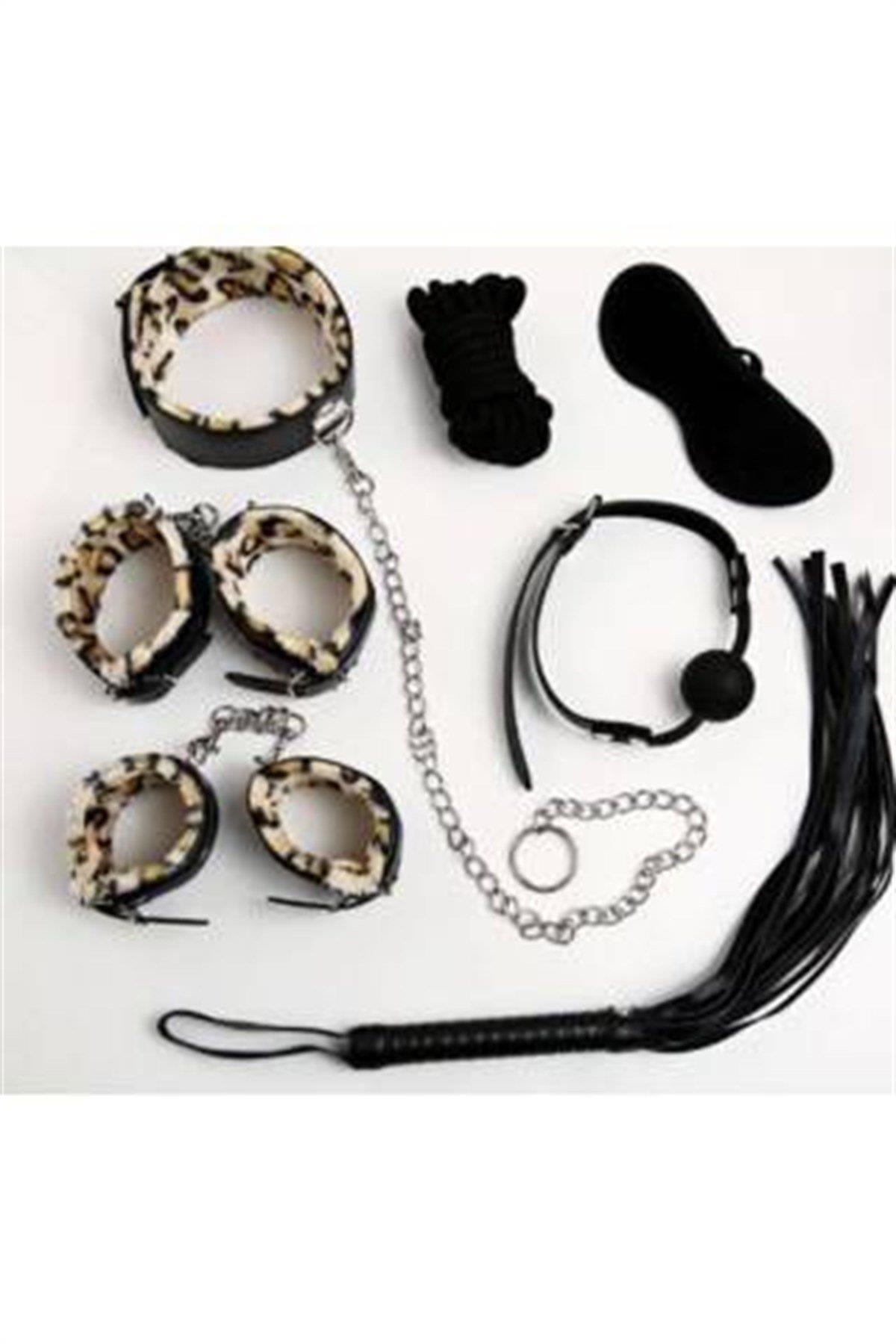 Aria's Closet Grinin 50 Tonu Fantazi Kelepçe Kırbaç Seti