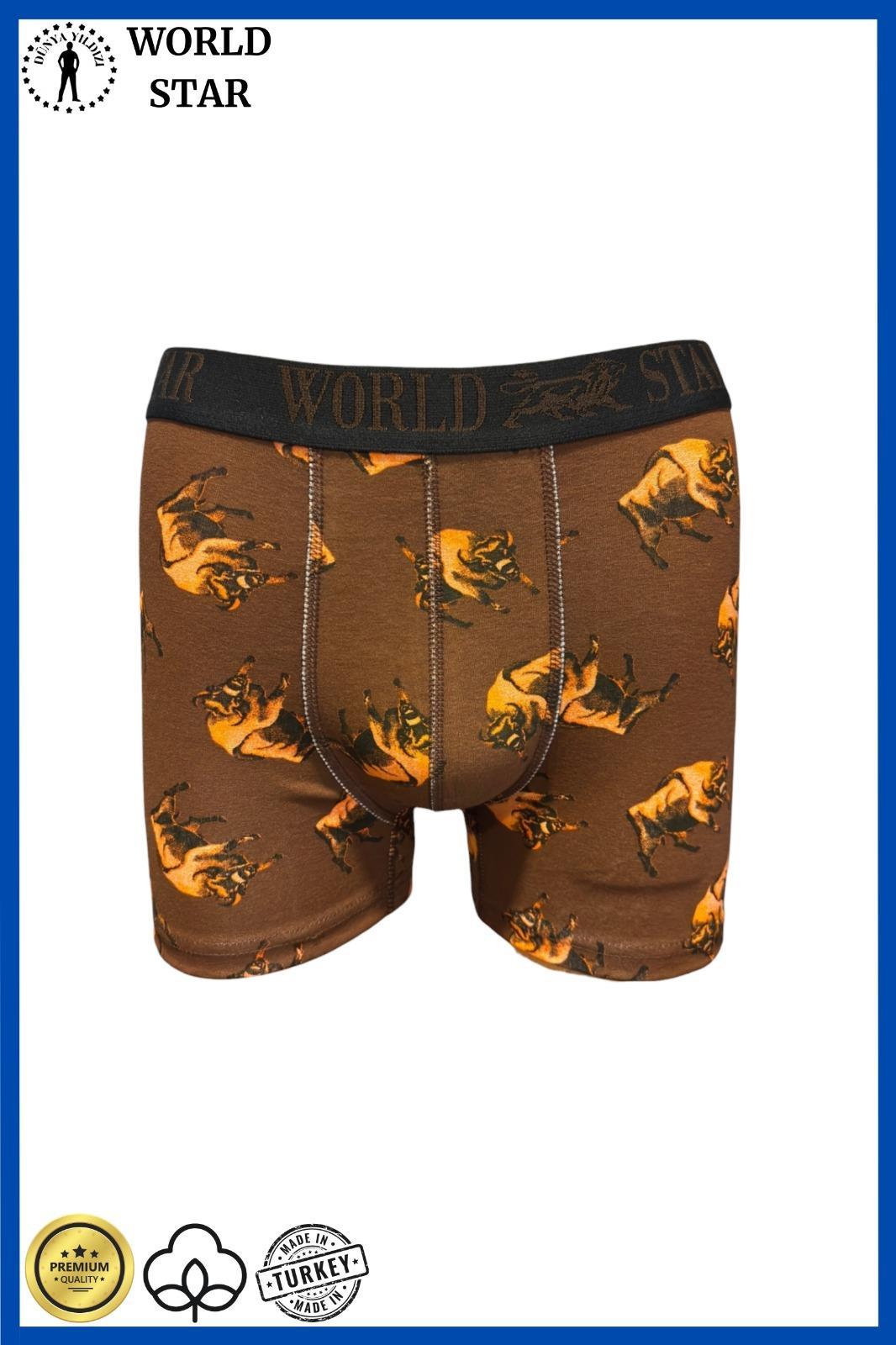 Aria's Closet Likralı Pamuklu Renkli Erkek Boxer