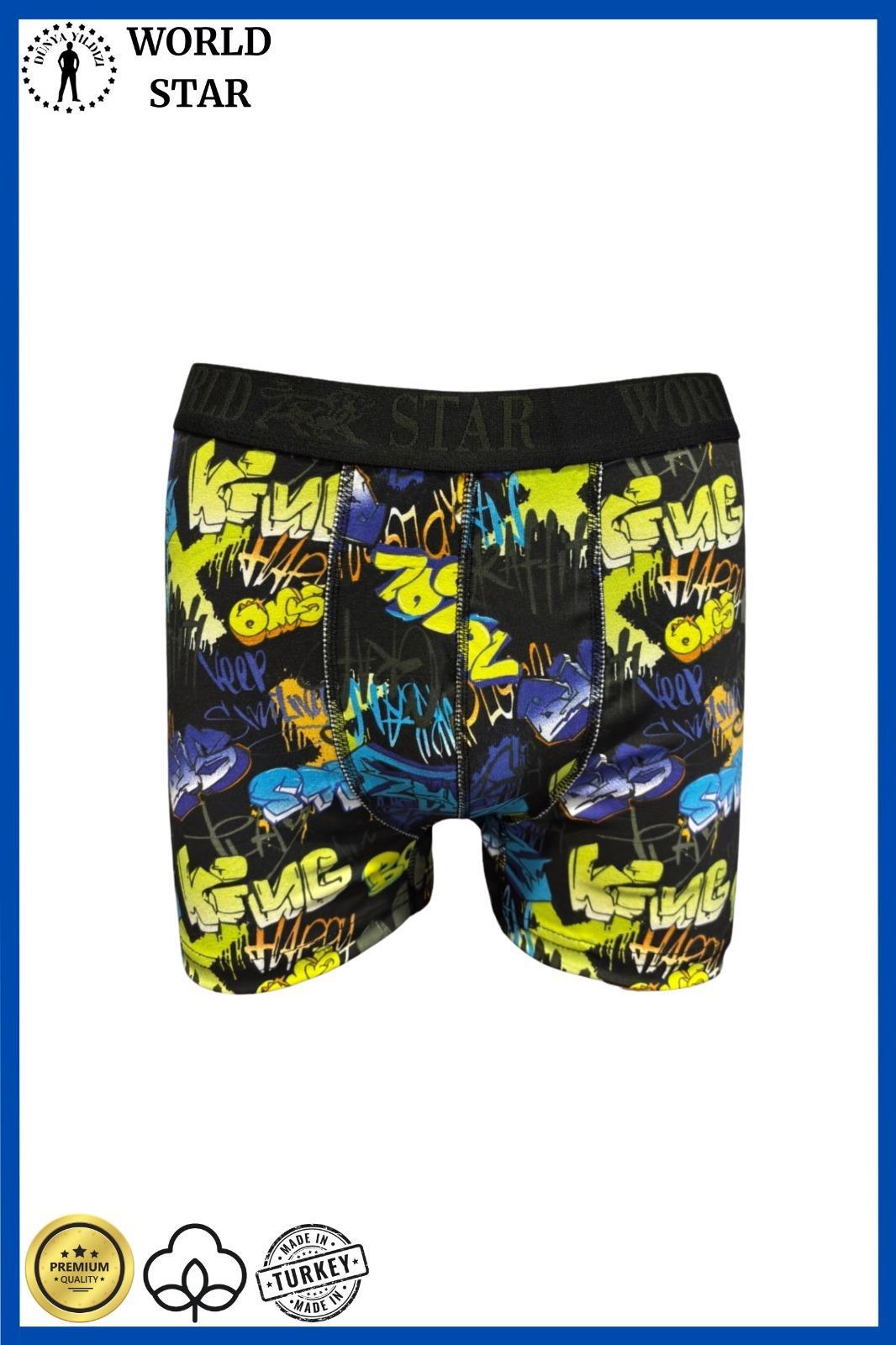 Aria's Closet Likralı Pamuklu Renkli Erkek Boxer