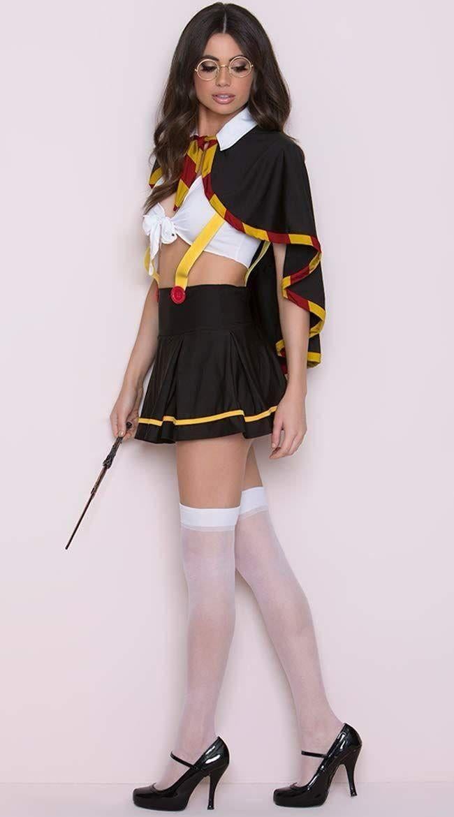 Aria's Closet Siyah Harry Potter Cadılar Bayramı Kostümü