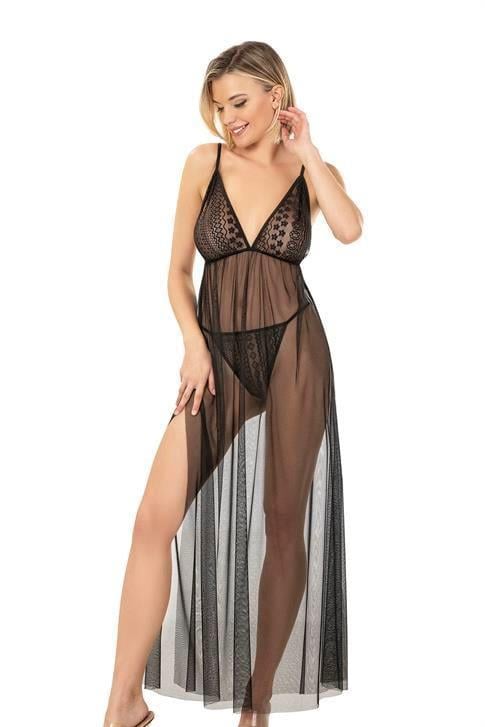 Aria's Closet Siyah Kısa Tül Gecelik