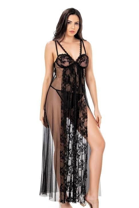 Aria's Closet Siyah Kısa Tül Gecelik