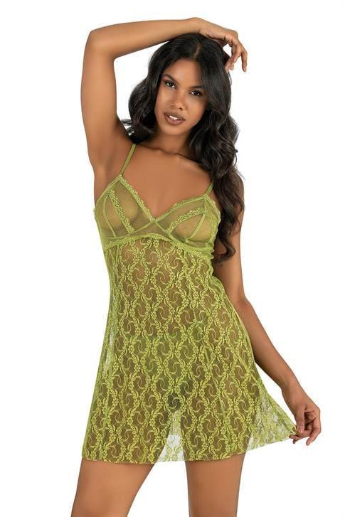 Aria's Closet Su Yeşili Kısa Tül Gecelik 4222