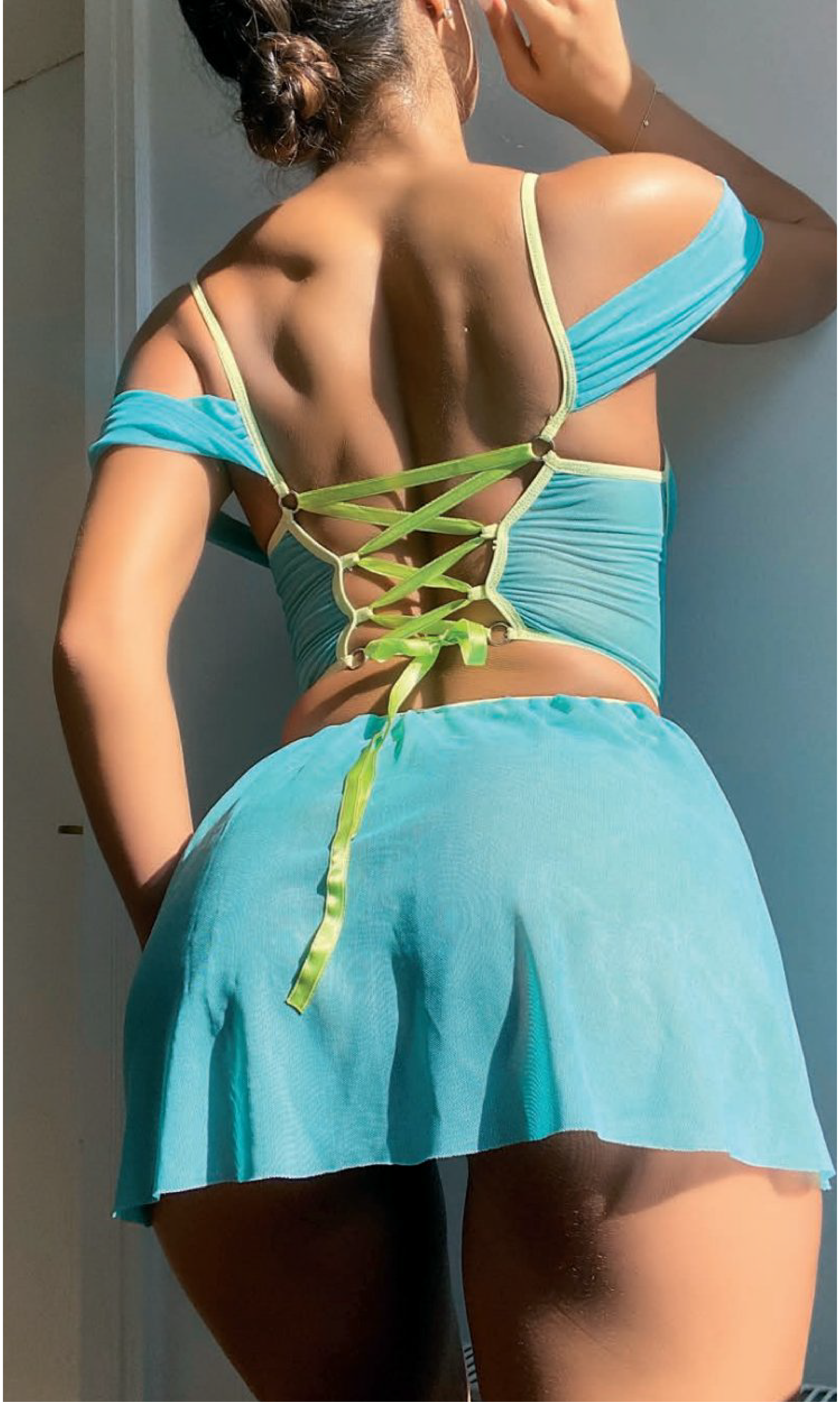 Aria's Closet Turkuaz Fantezi Kleopatra Kostümü