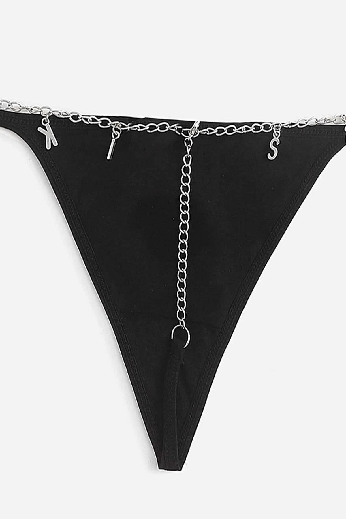 Aria's Closet Yazılı Zincirli Fantezi Tanga