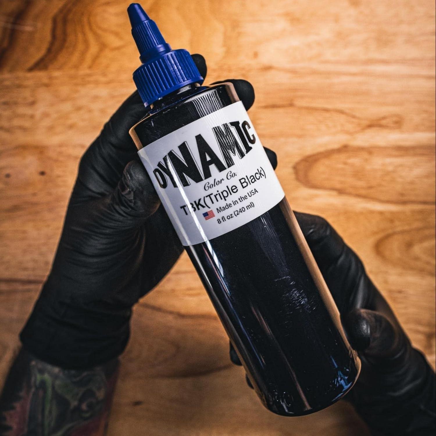 Dynamic Triple Black 8 Oz Yoğun Siyah Dövme Boyası