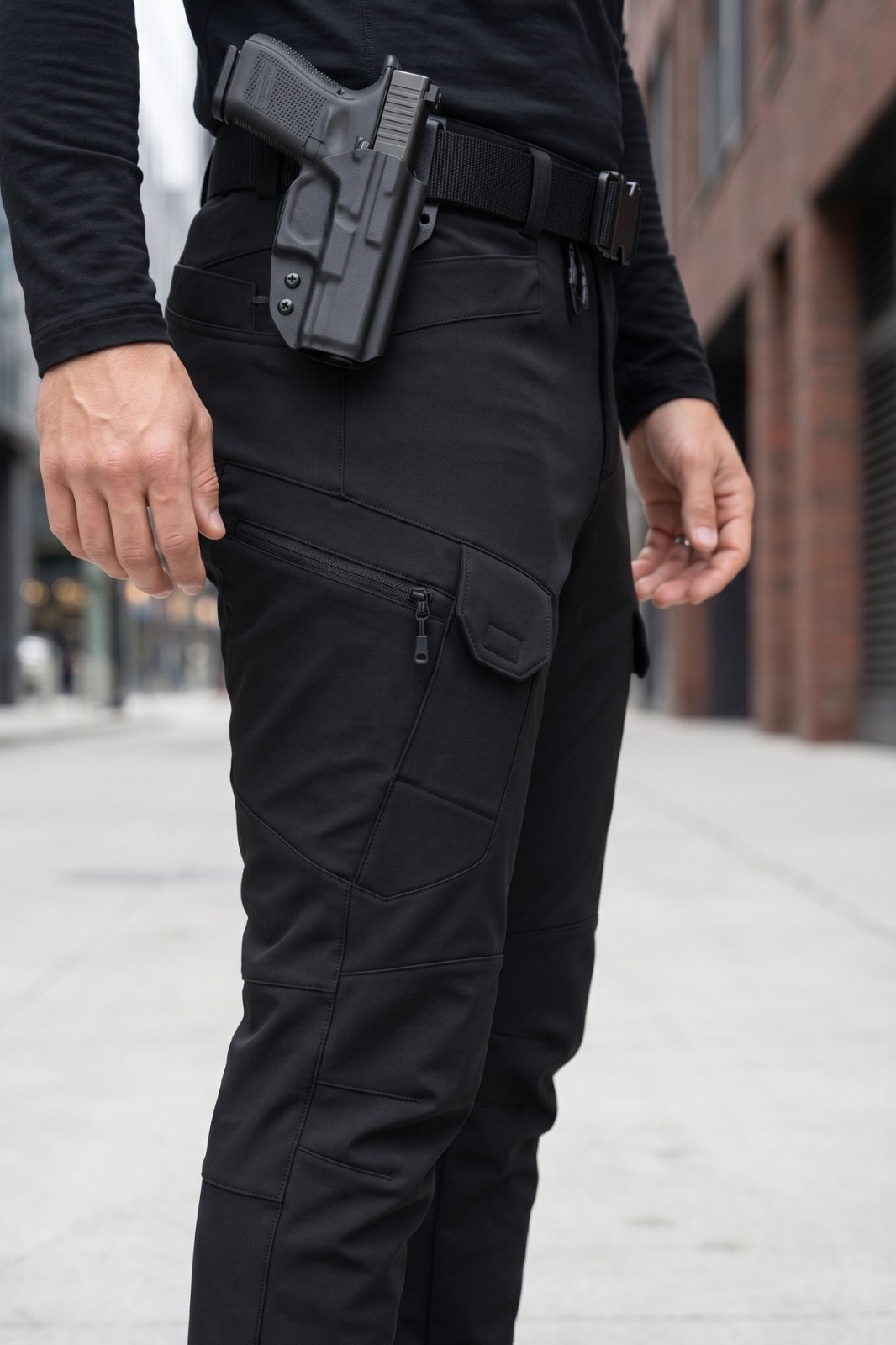 Yazlık Taktik Pantolon – Terletmez, Su İtici, Likralı  | Defense33 Siyah
