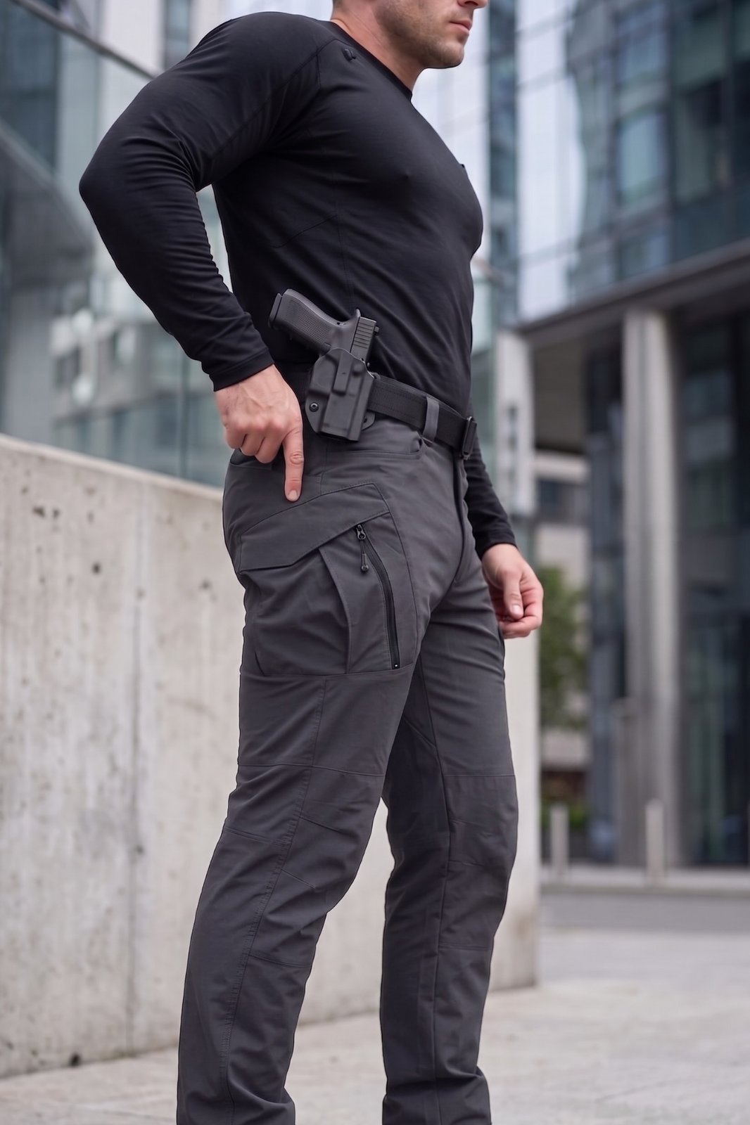 Yazlık Taktik Pantolon – Terletmez, Su İtici, Likralı  | Defense31 Antrasit Gri
