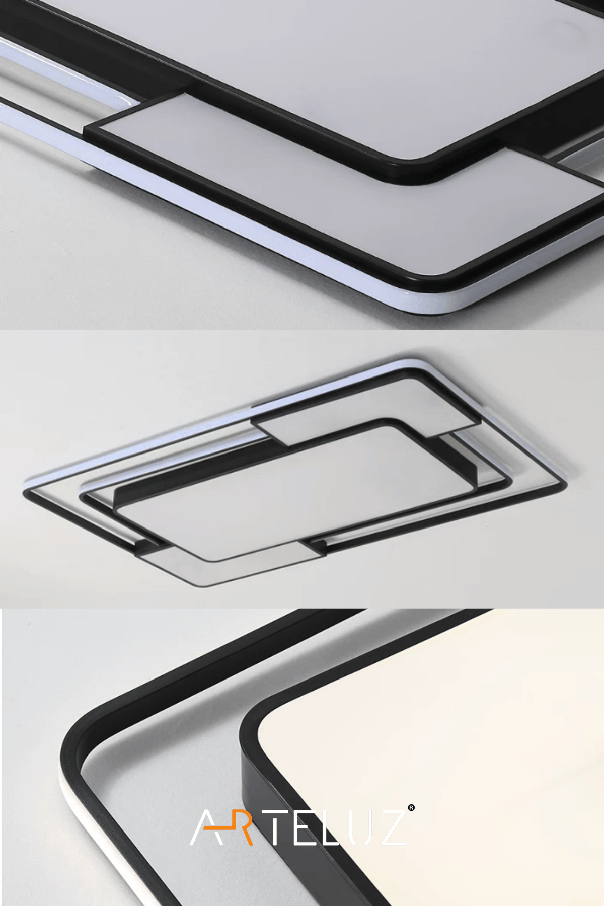 DİKDÖRTGEN MODEL MODERN PLAFONYER AVİZE (90X60 CM)
