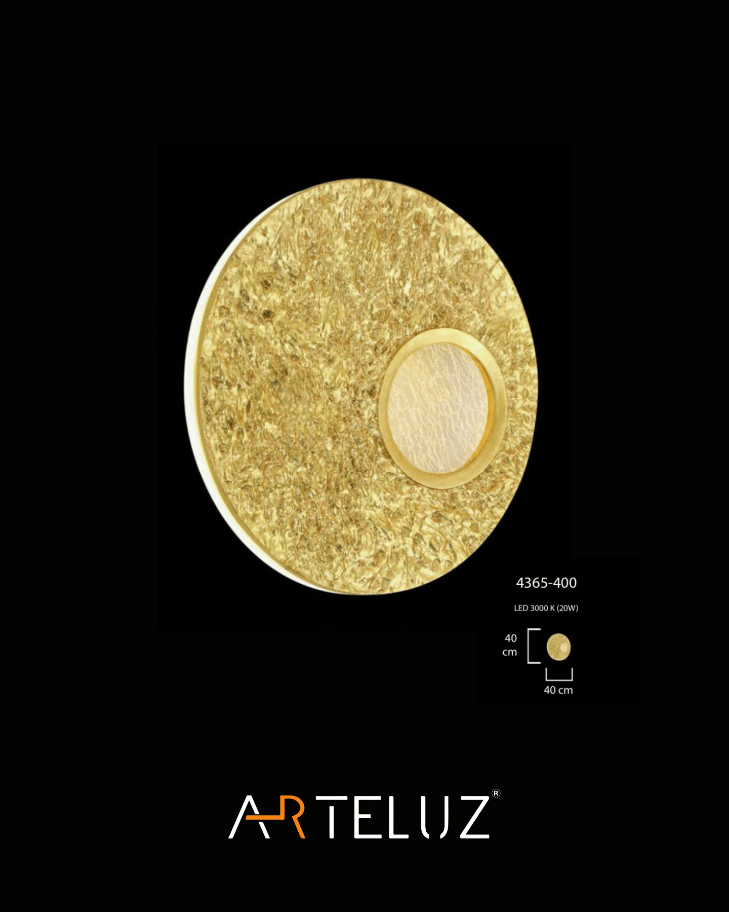 GOLD TIGER AVİZE (40 CM)