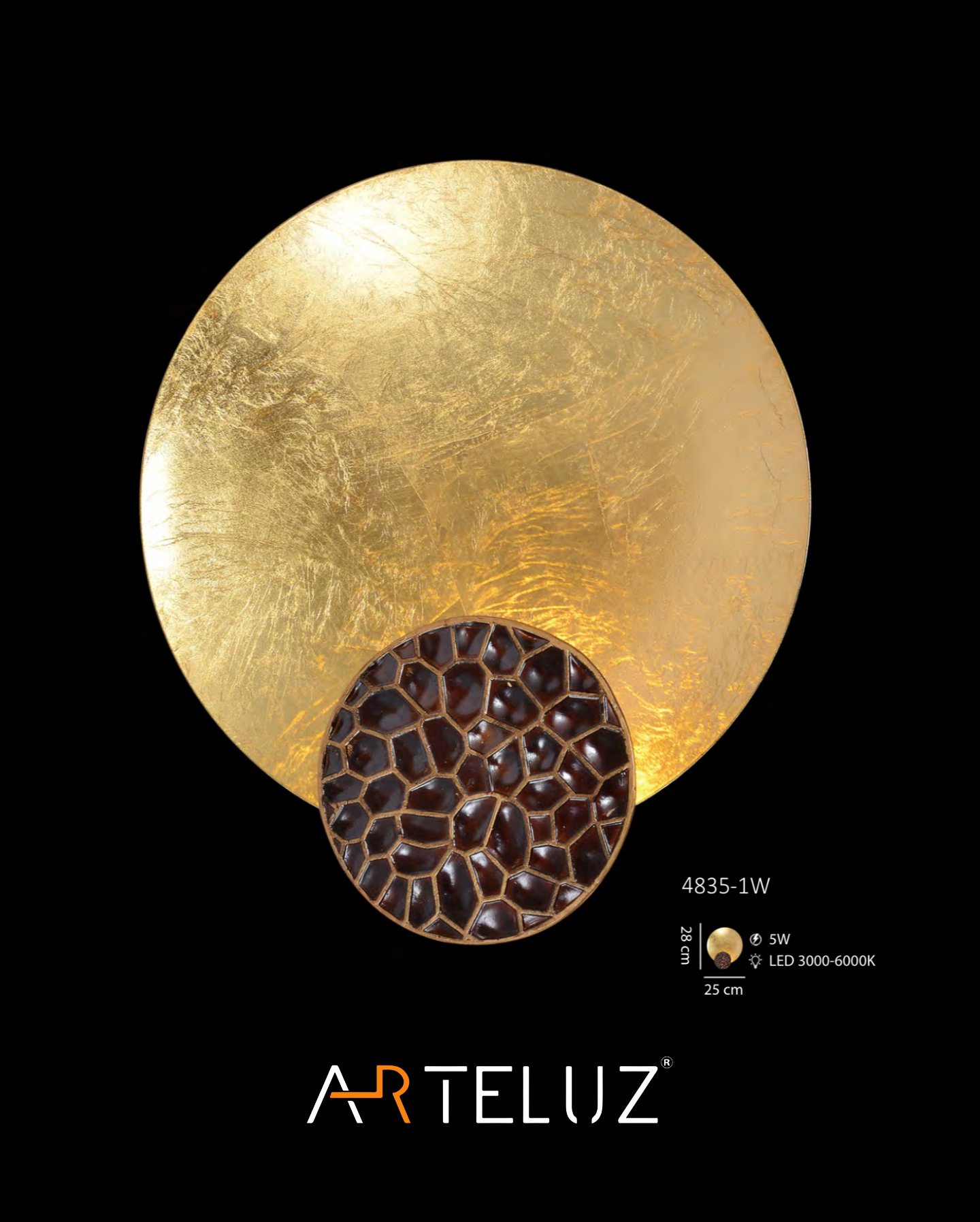 HONEYCOMB GOLD APLİK (28 CM)