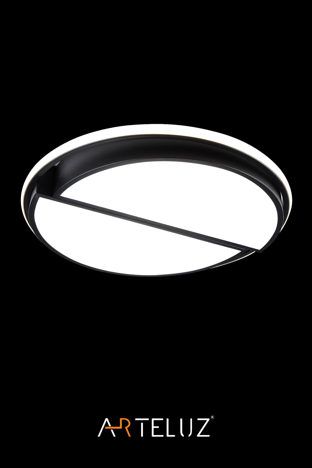 KESİK YUVARLAK MODEL MODERN PLAFONYER AVİZE (50 CM)