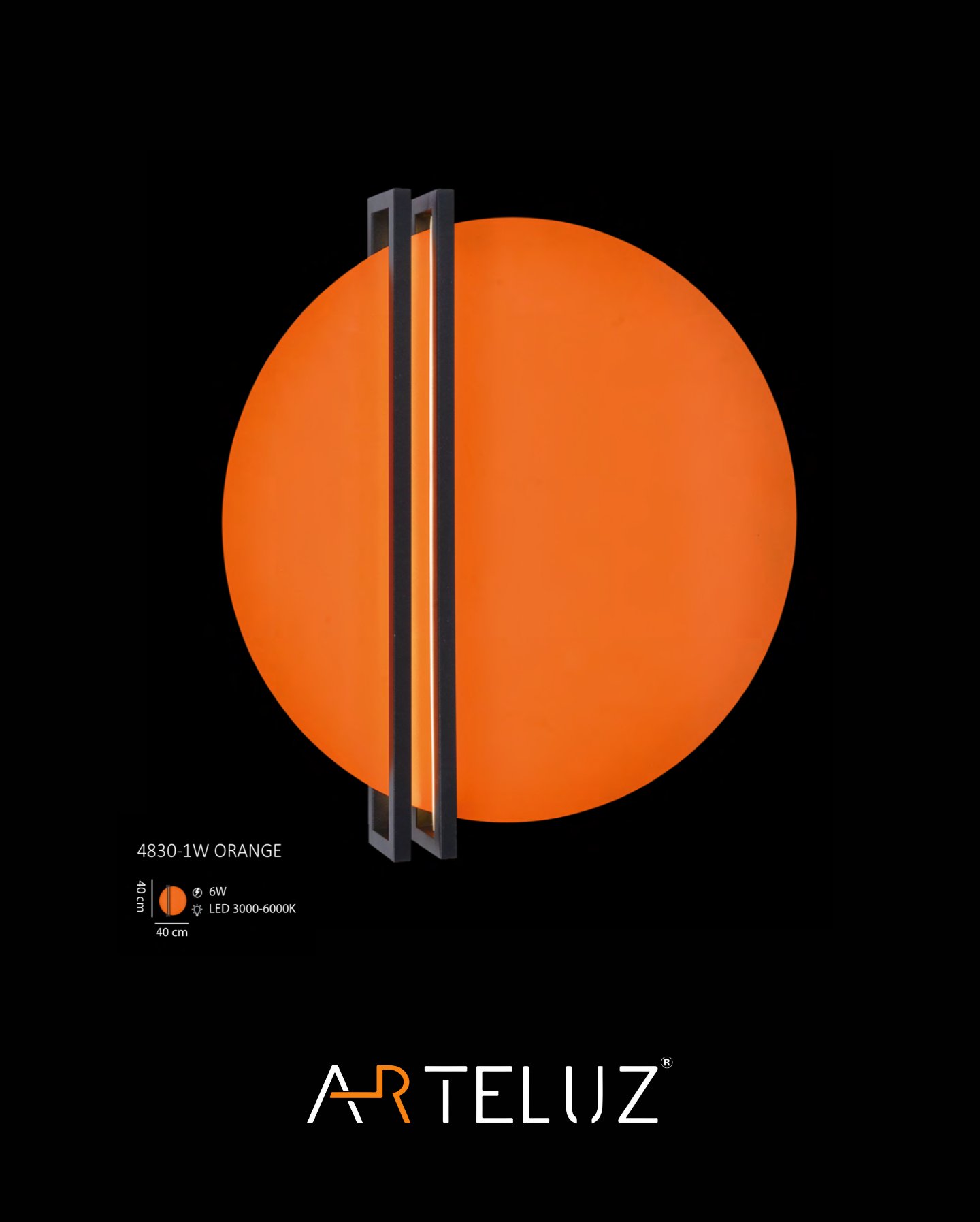 ORANGE MOON APLİK (40 CM)