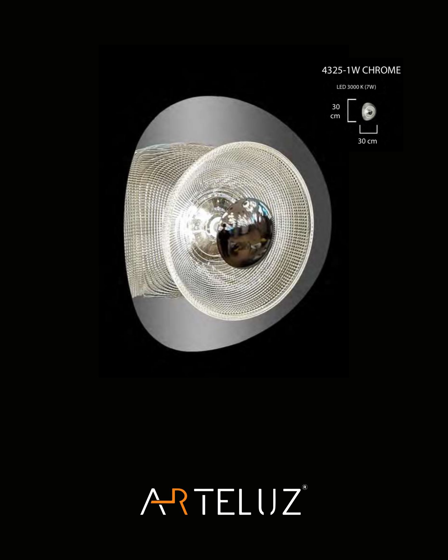 ROZET APLİK CHROME (30 CM)