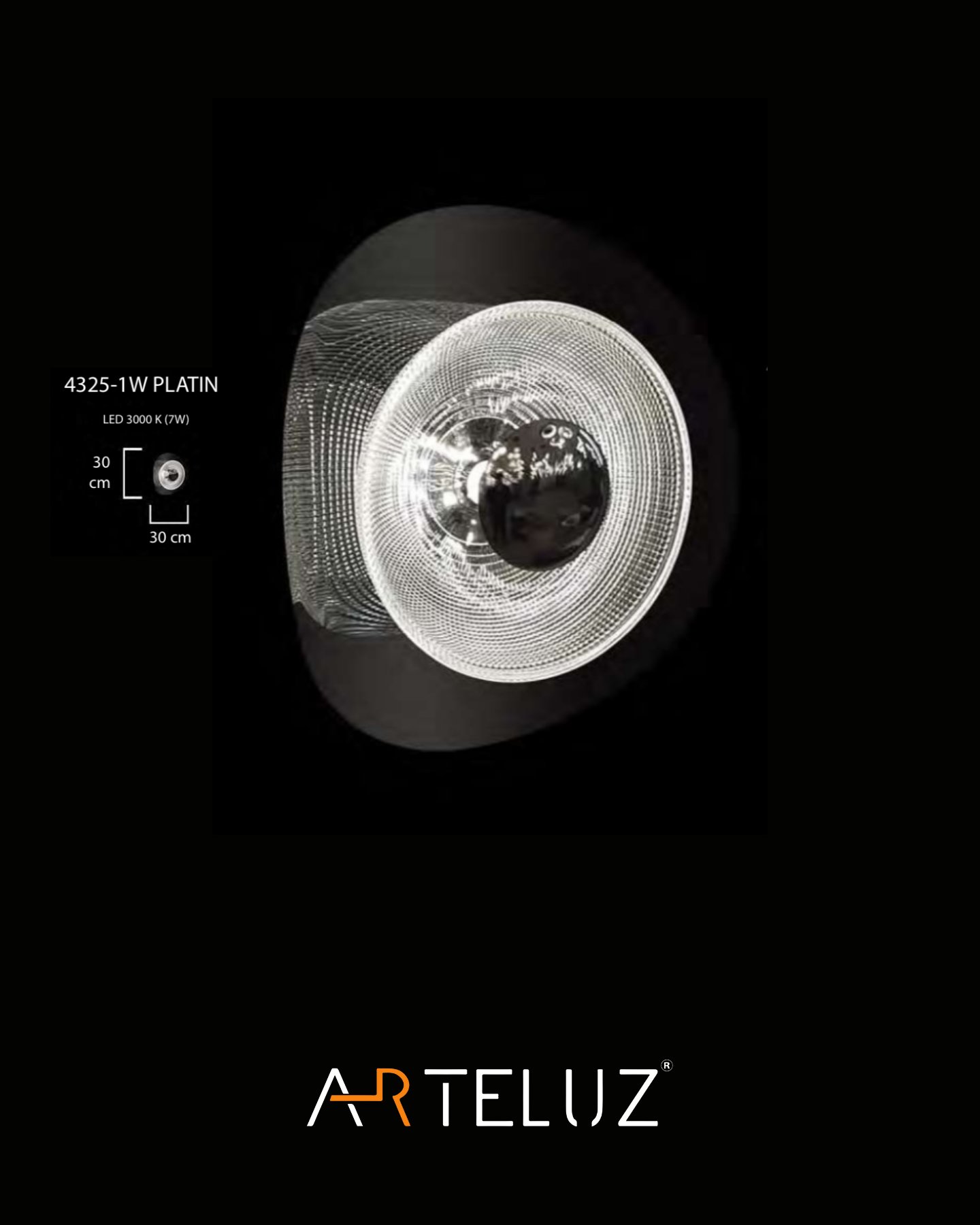 ROZET APLİK PLATİN (30 CM)