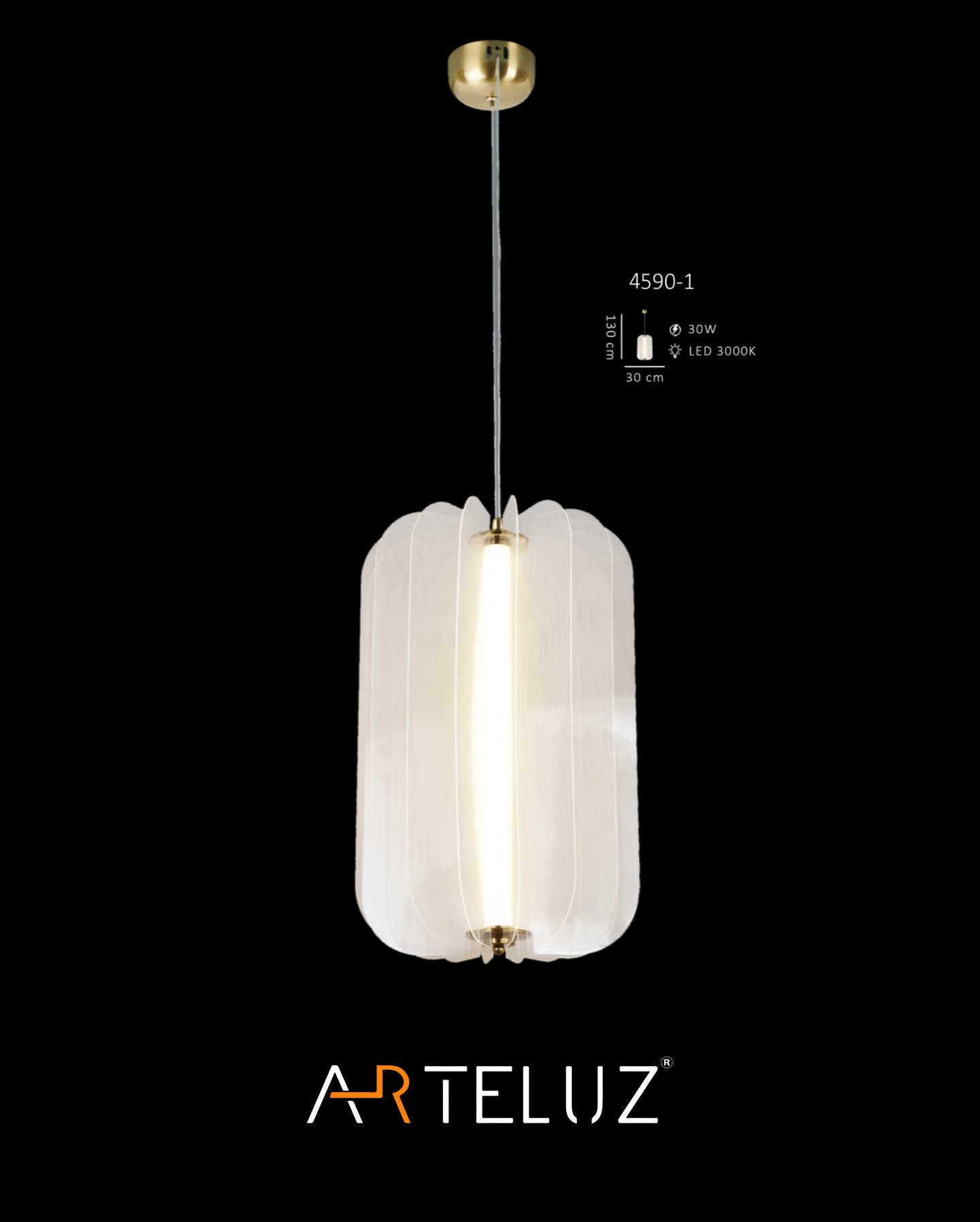 SOFTLINE SİLİNDİR AVİZE (30 CM)